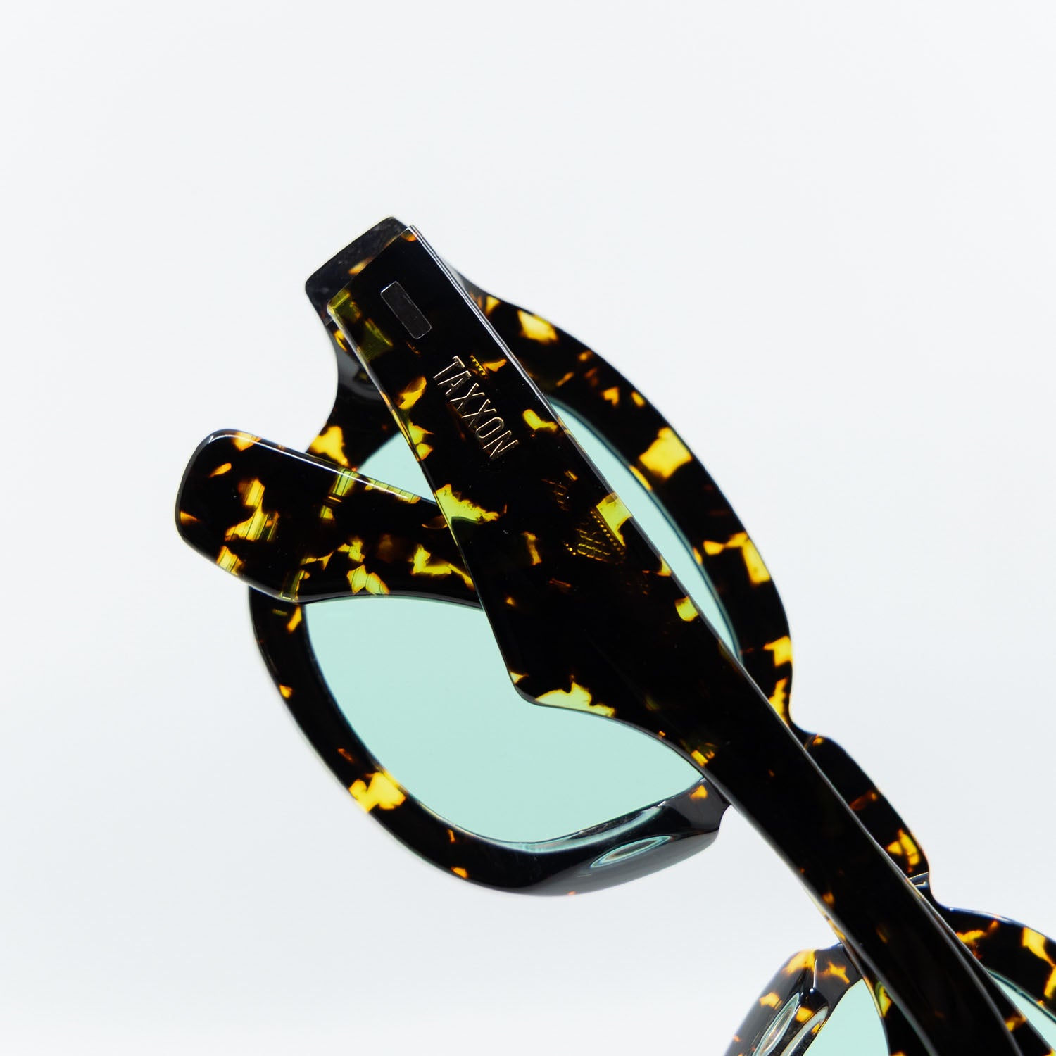 Tom Sunglasses with Havana Frame & Aqua Lens