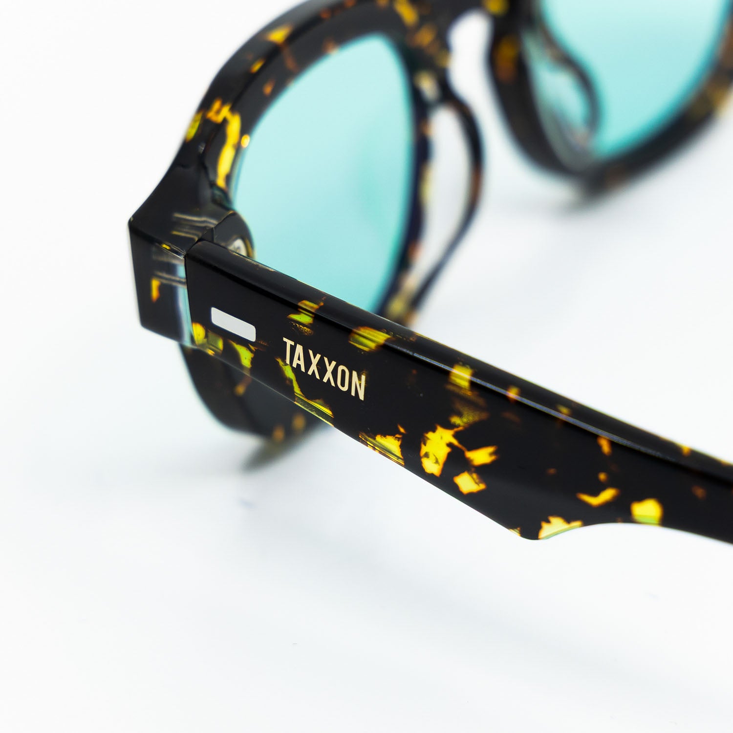 Tom Sunglasses with Havana Frame & Aqua Lens