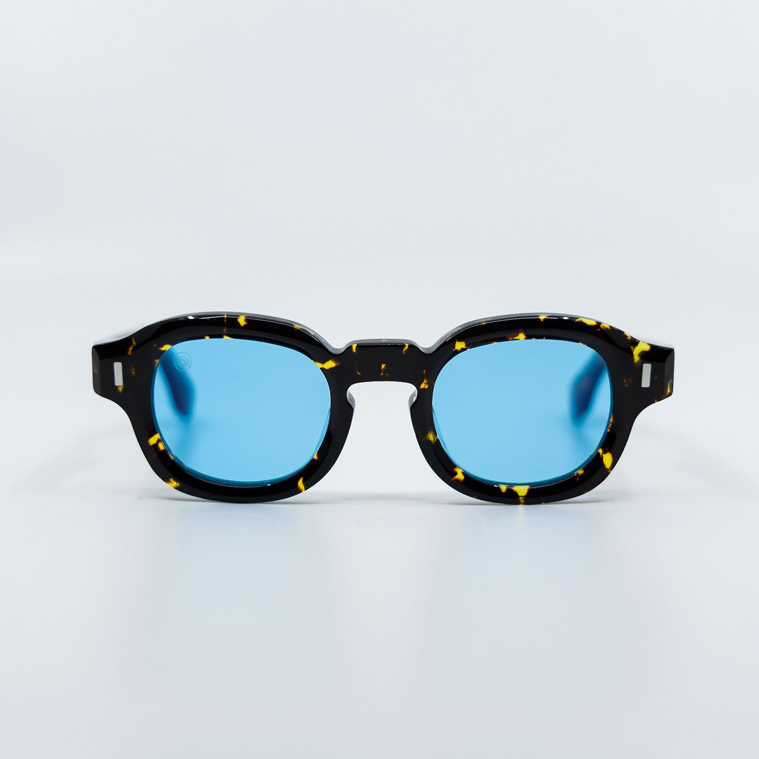 Tom Sunglasses with Havana Frame & Light Blue Lens