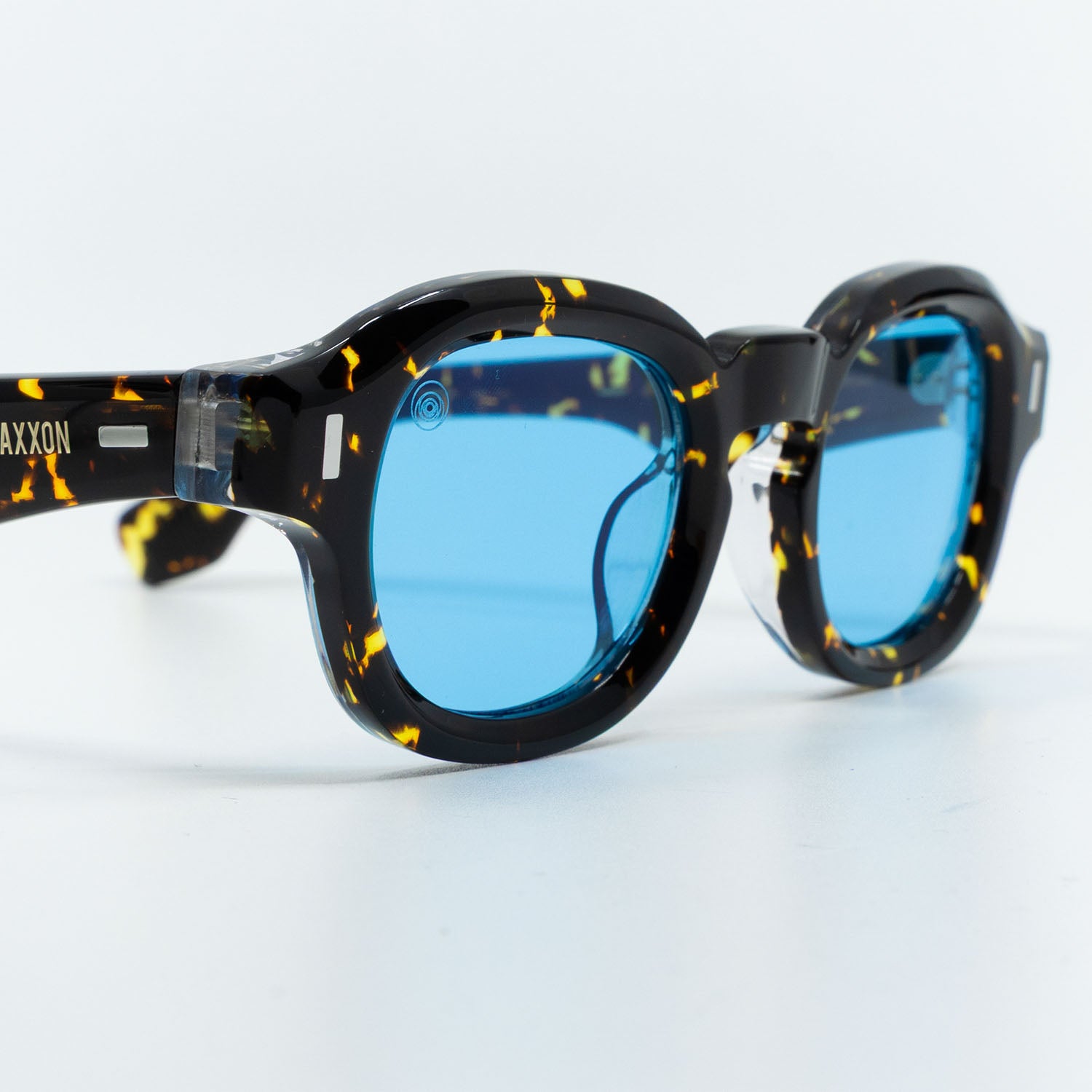 Tom Sunglasses with Havana Frame & Light Blue Lens