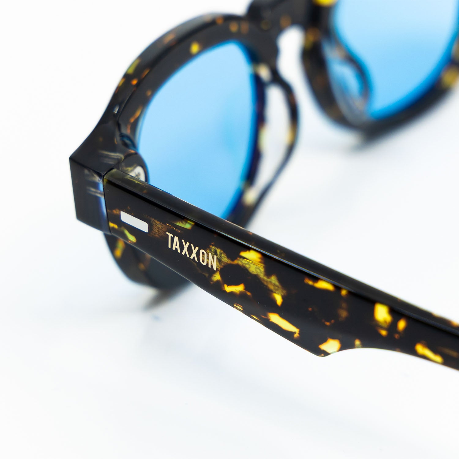 Tom Sunglasses with Havana Frame & Light Blue Lens