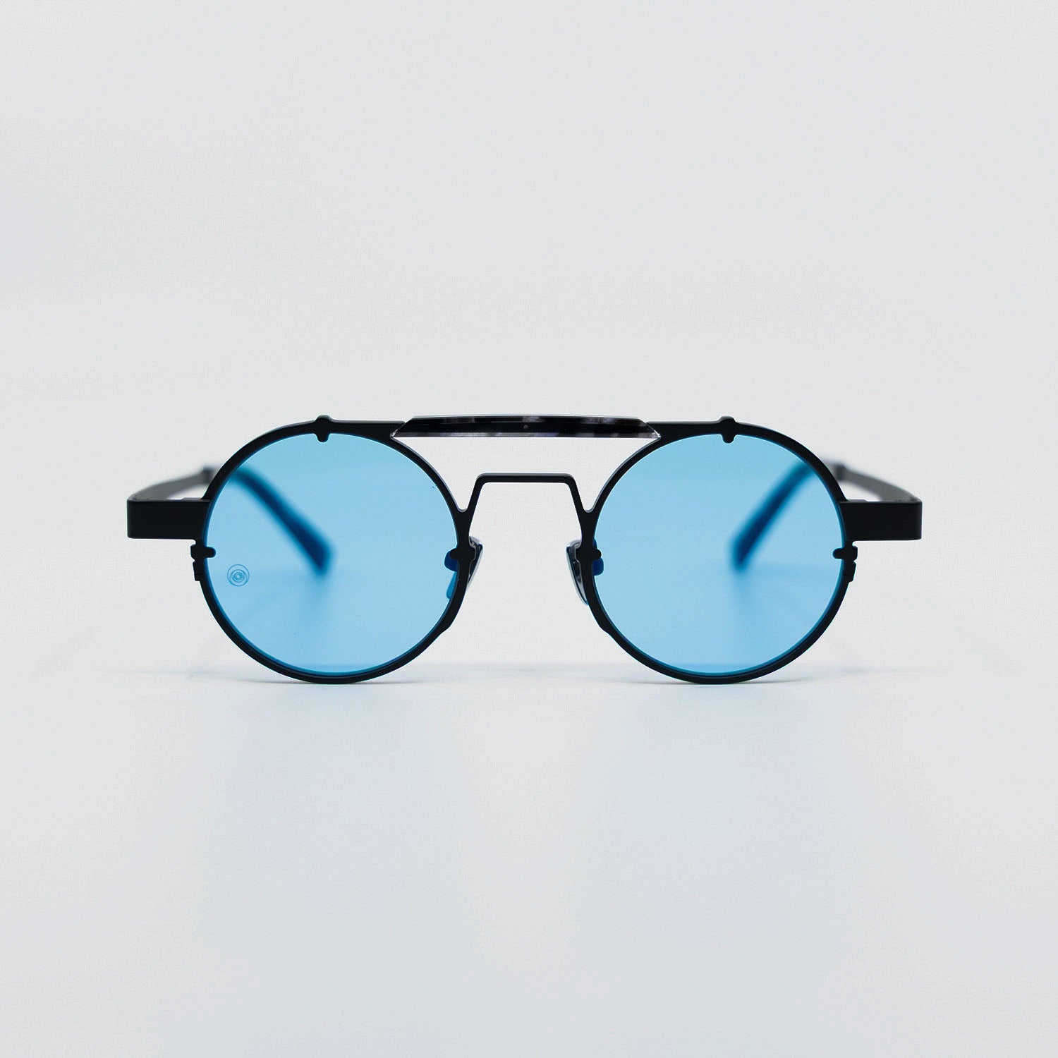 Lennon Sunglasses with Black Frame & Blue Lens