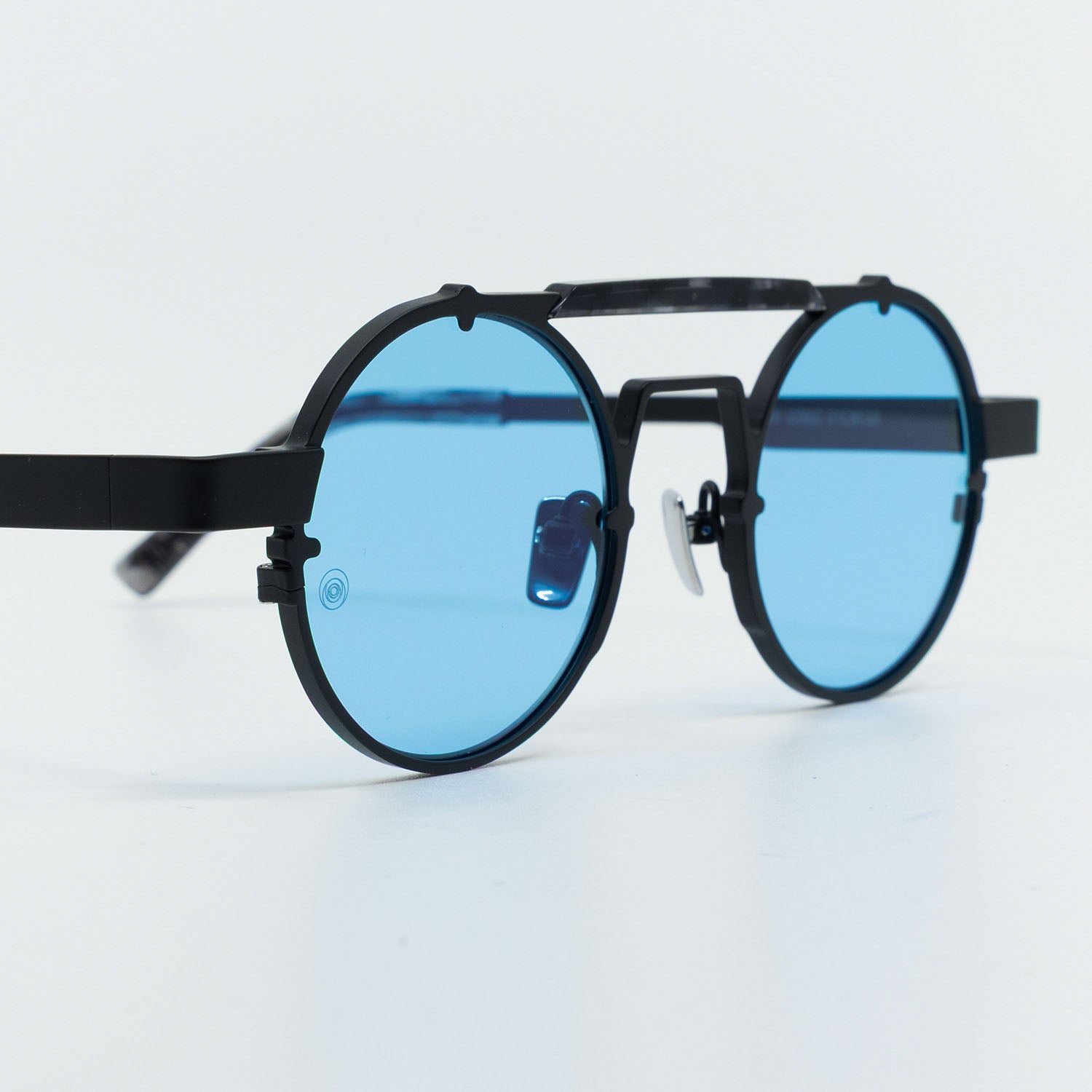 Lennon Sunglasses with Black Frame & Blue Lens