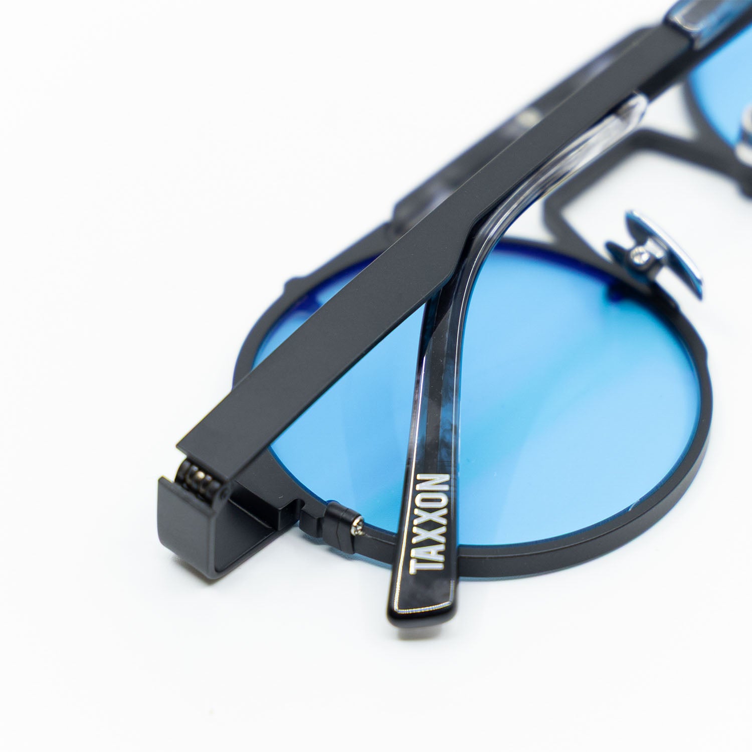 Lennon Sunglasses with Black Frame & Blue Lens