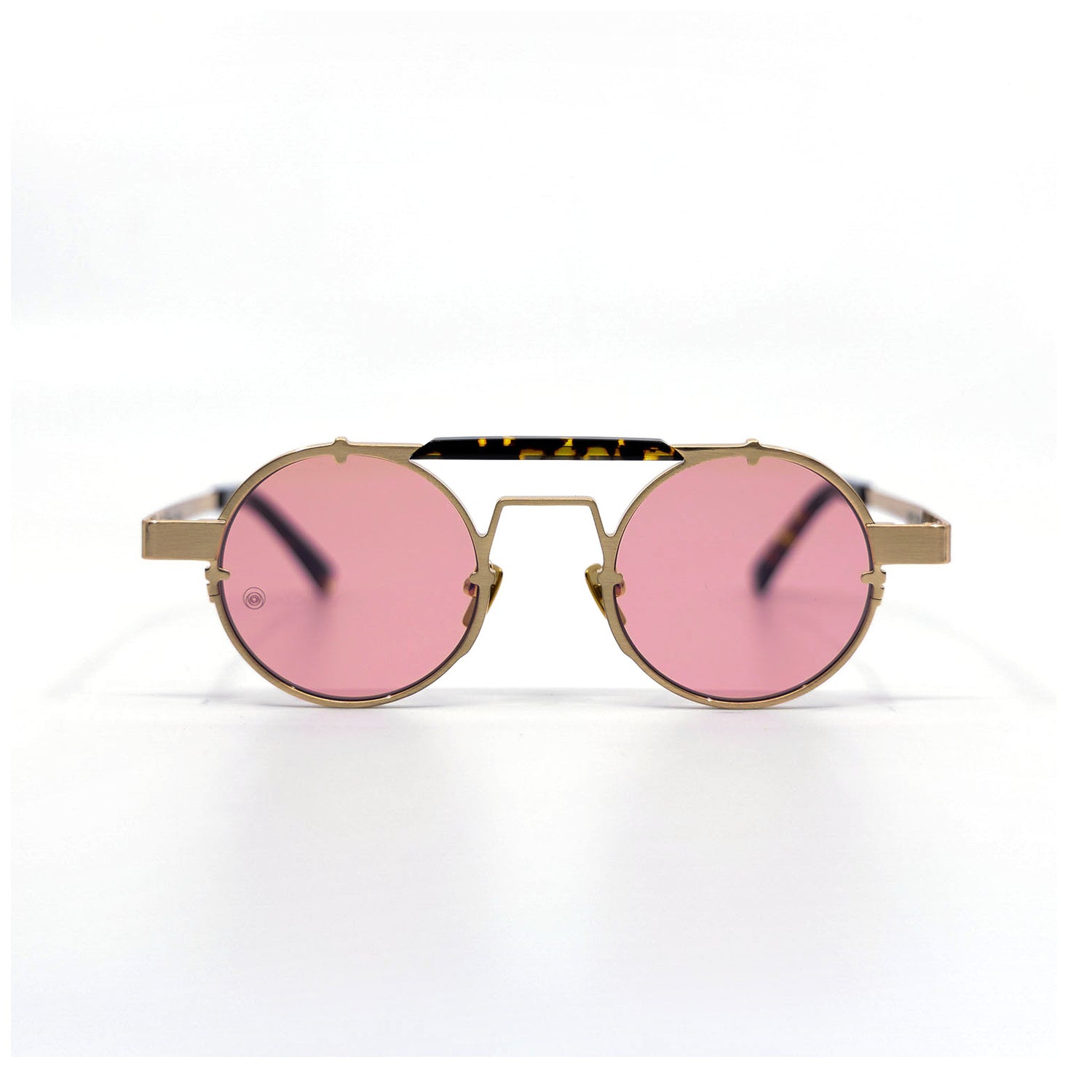 Lennon Sunglasses with Havana Frame & Red Lens