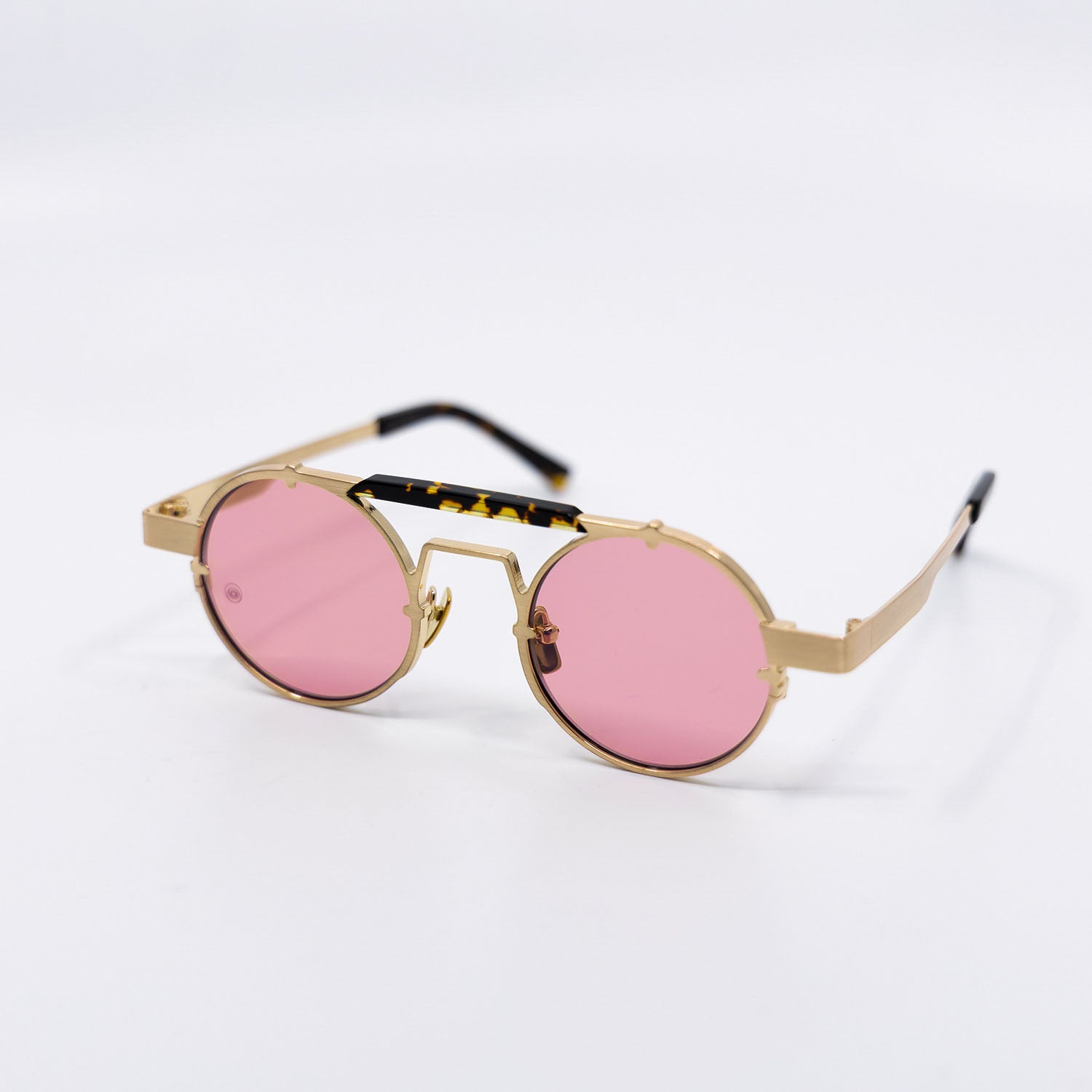 Lennon Sunglasses with Havana Frame & Red Lens