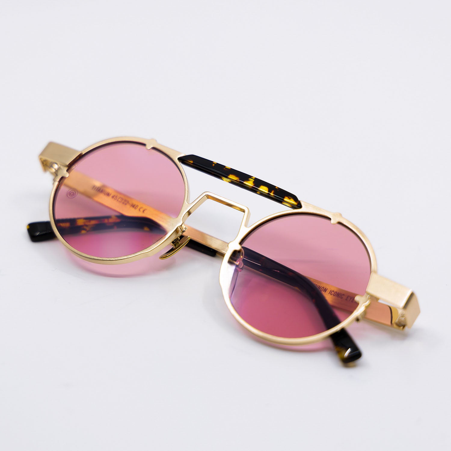 Lennon Sunglasses with Havana Frame & Red Lens
