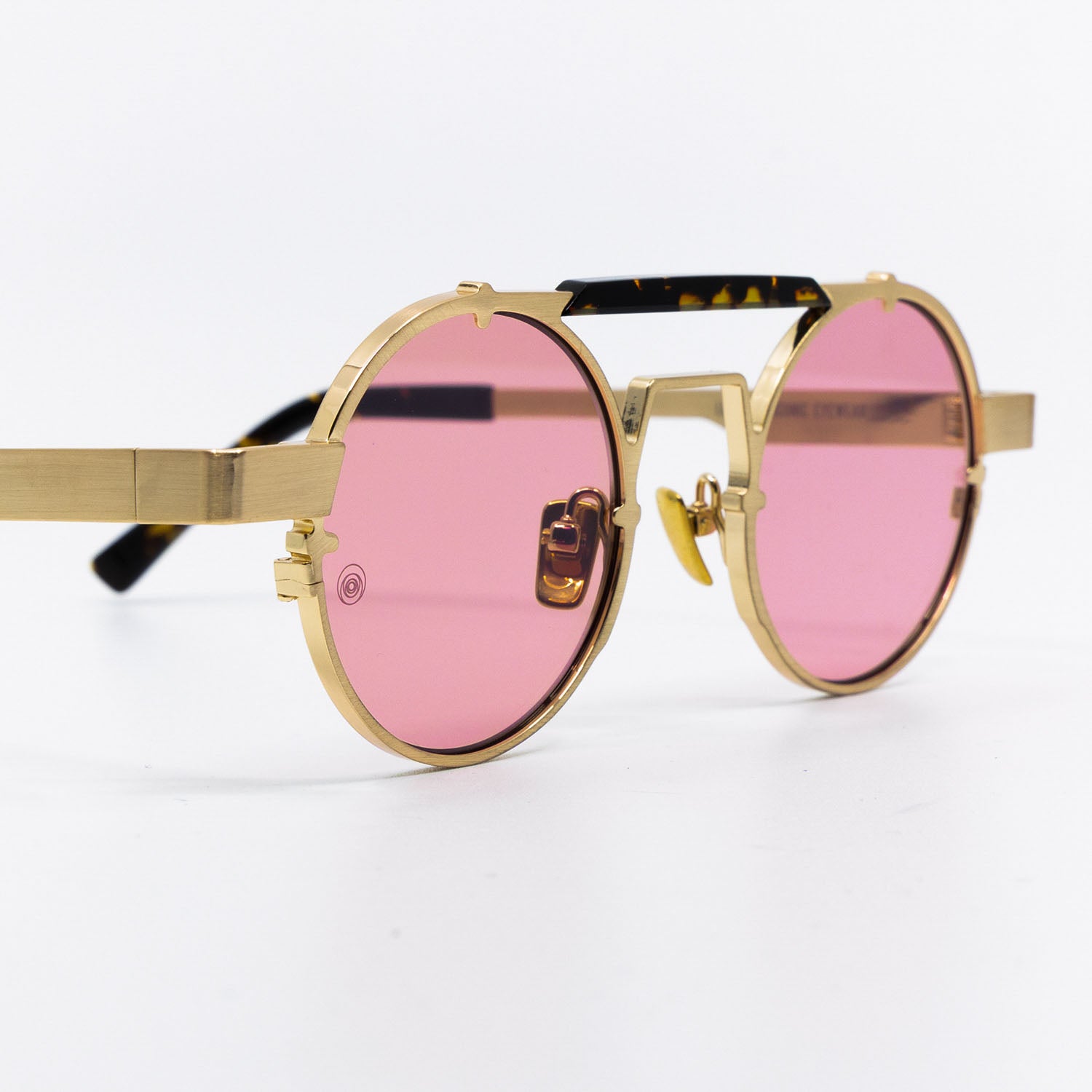 Lennon Sunglasses with Havana Frame & Red Lens