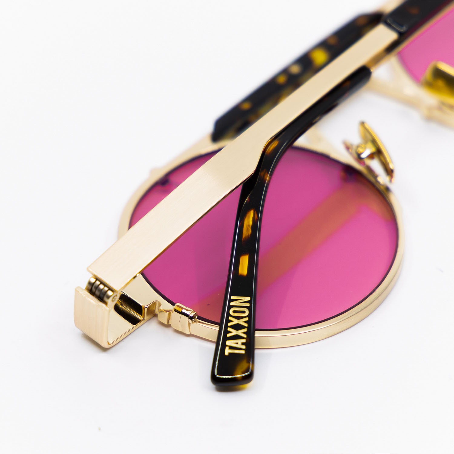 Lennon Sunglasses with Havana Frame & Red Lens