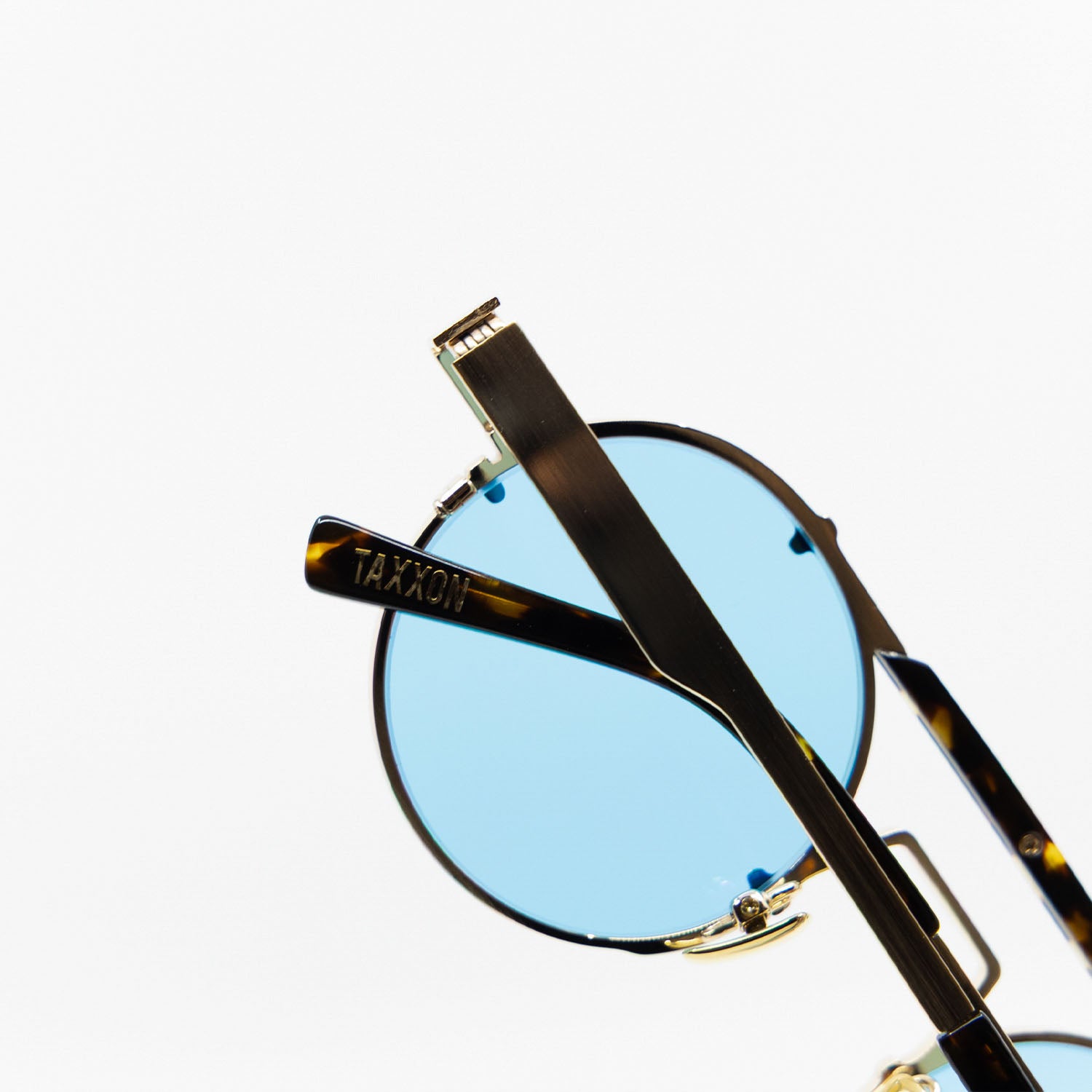 Lennon Sunglasses with Havana Frame & Light Blue Lens