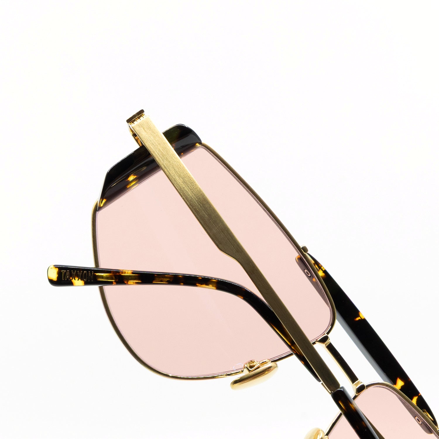 Five-O Sunglasses with Havana Frame & Red Lens