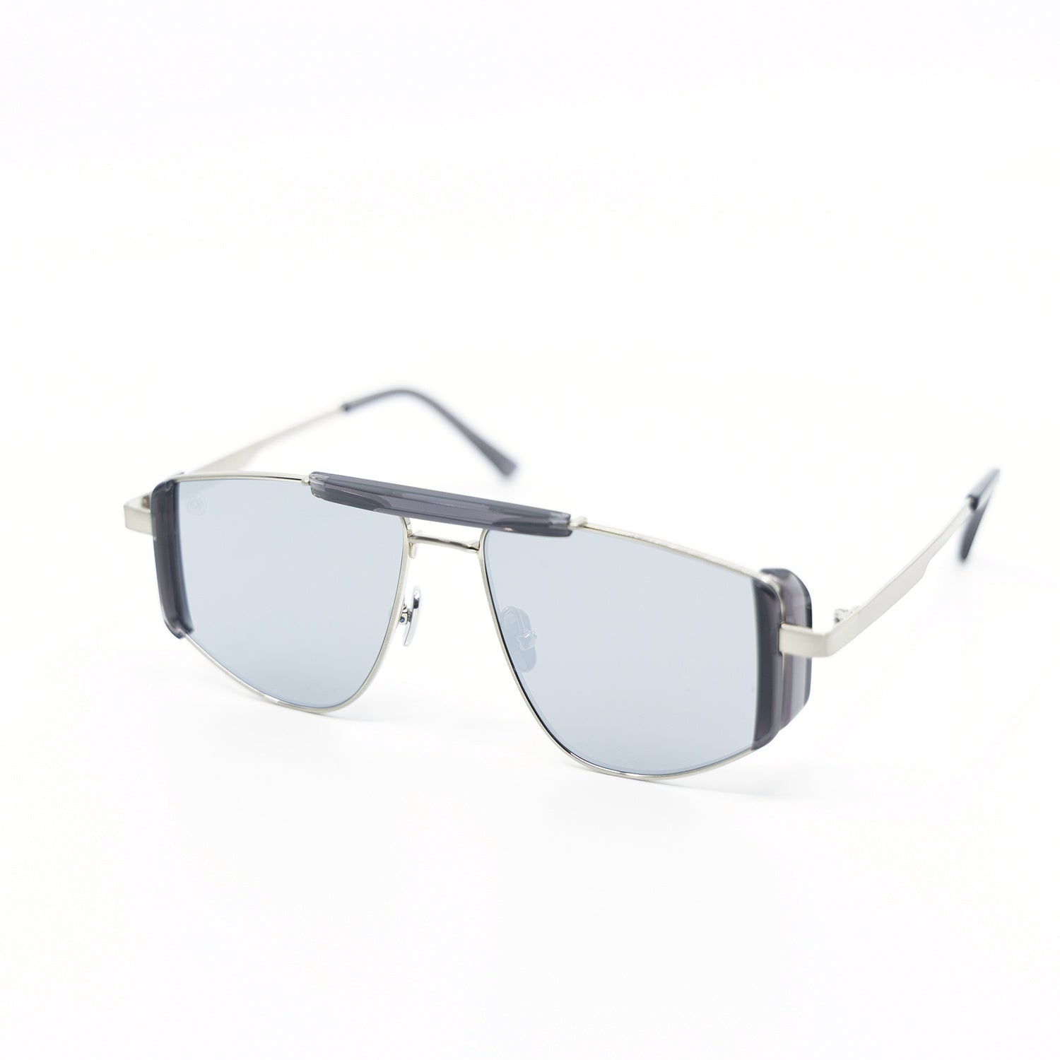 Five-O Sunglasses with Silver Frame & Silver Lens