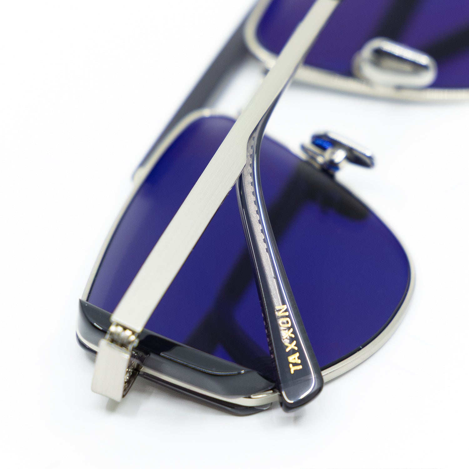 Five-O Sunglasses with Silver Frame & Silver Lens