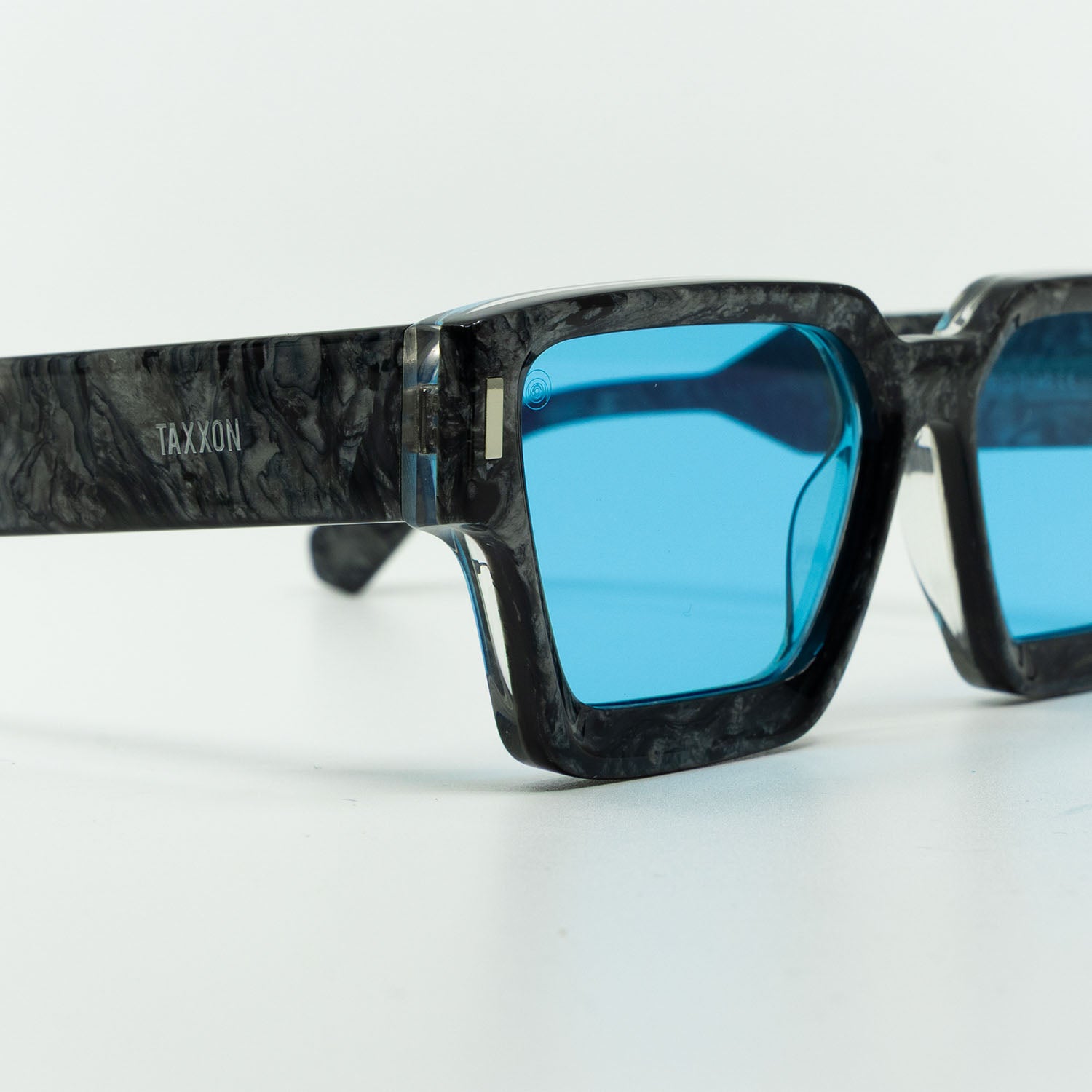 008 Sunglasses with Marble Frame & Light Blue Lens