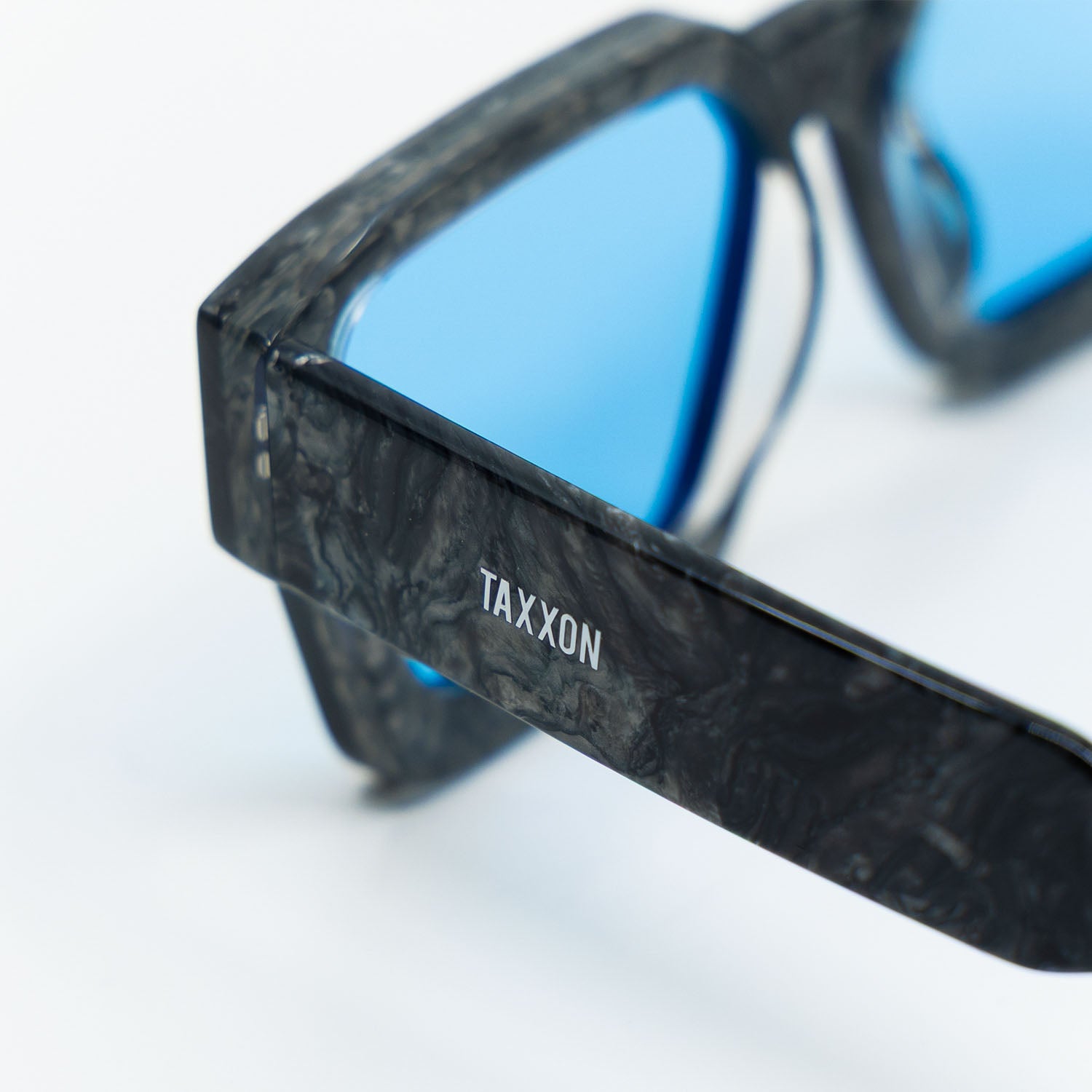 008 Sunglasses with Marble Frame & Light Blue Lens