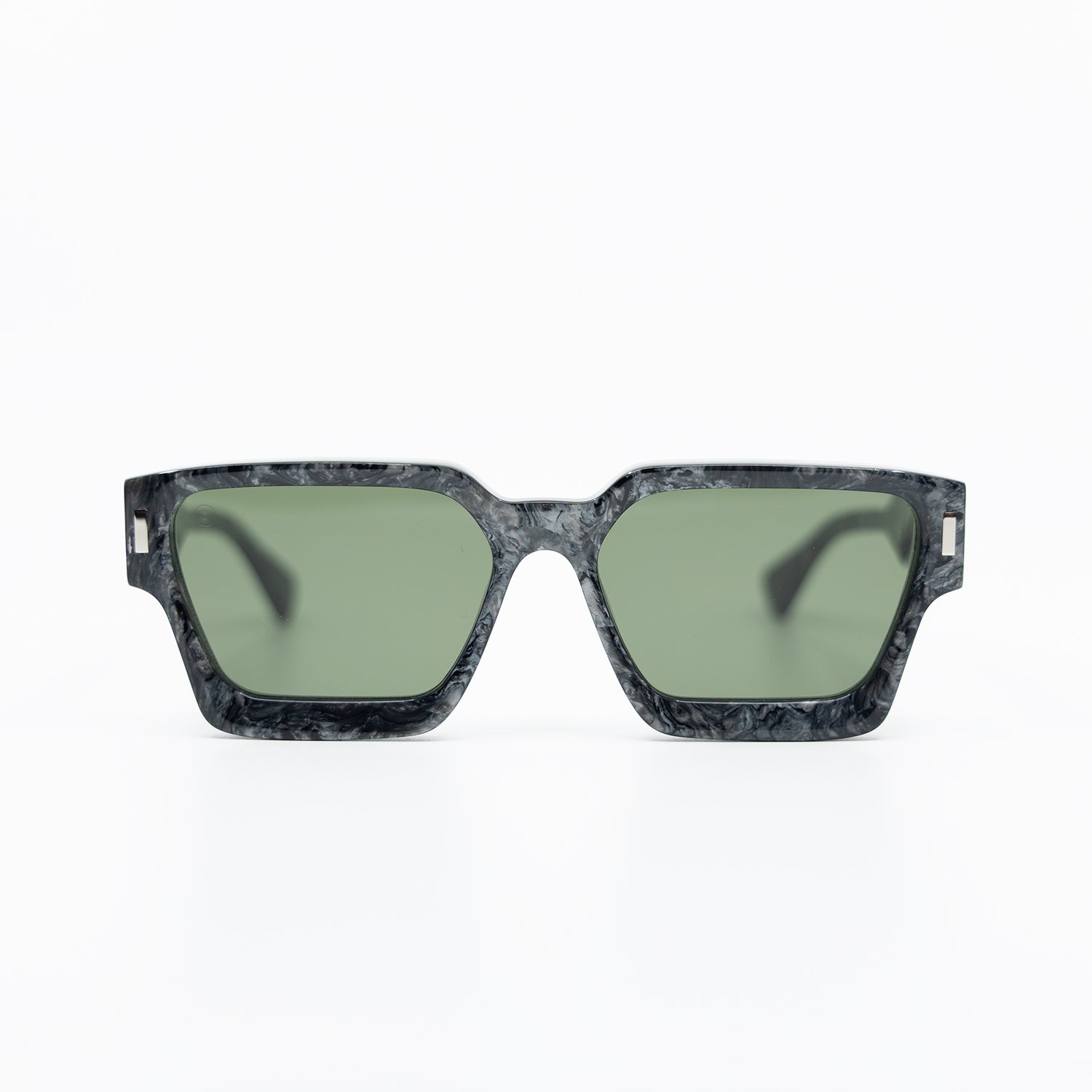 008 Sunglasses with Marble Frame & Green Lens