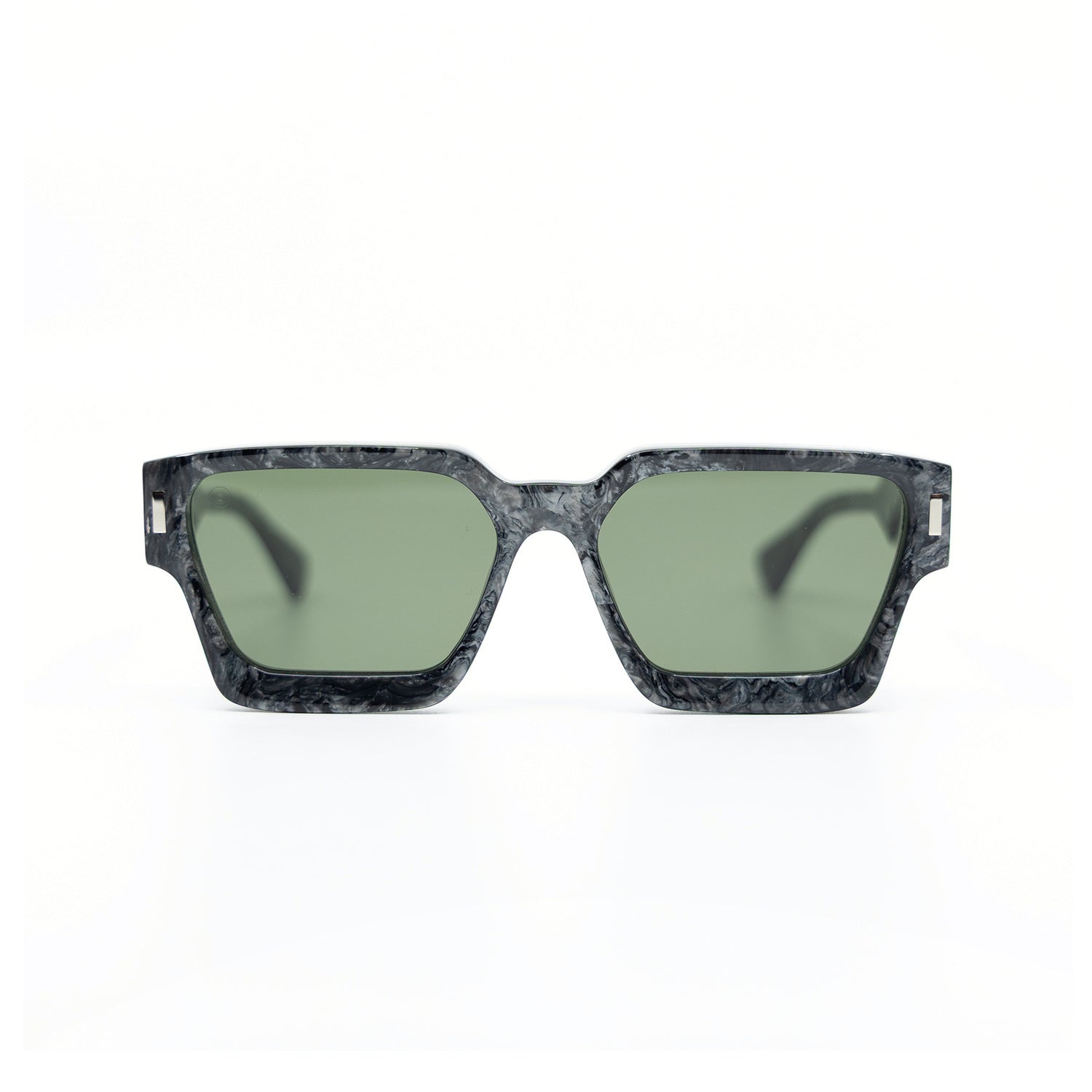 008 Sunglasses with Marble Frame & Green Lens