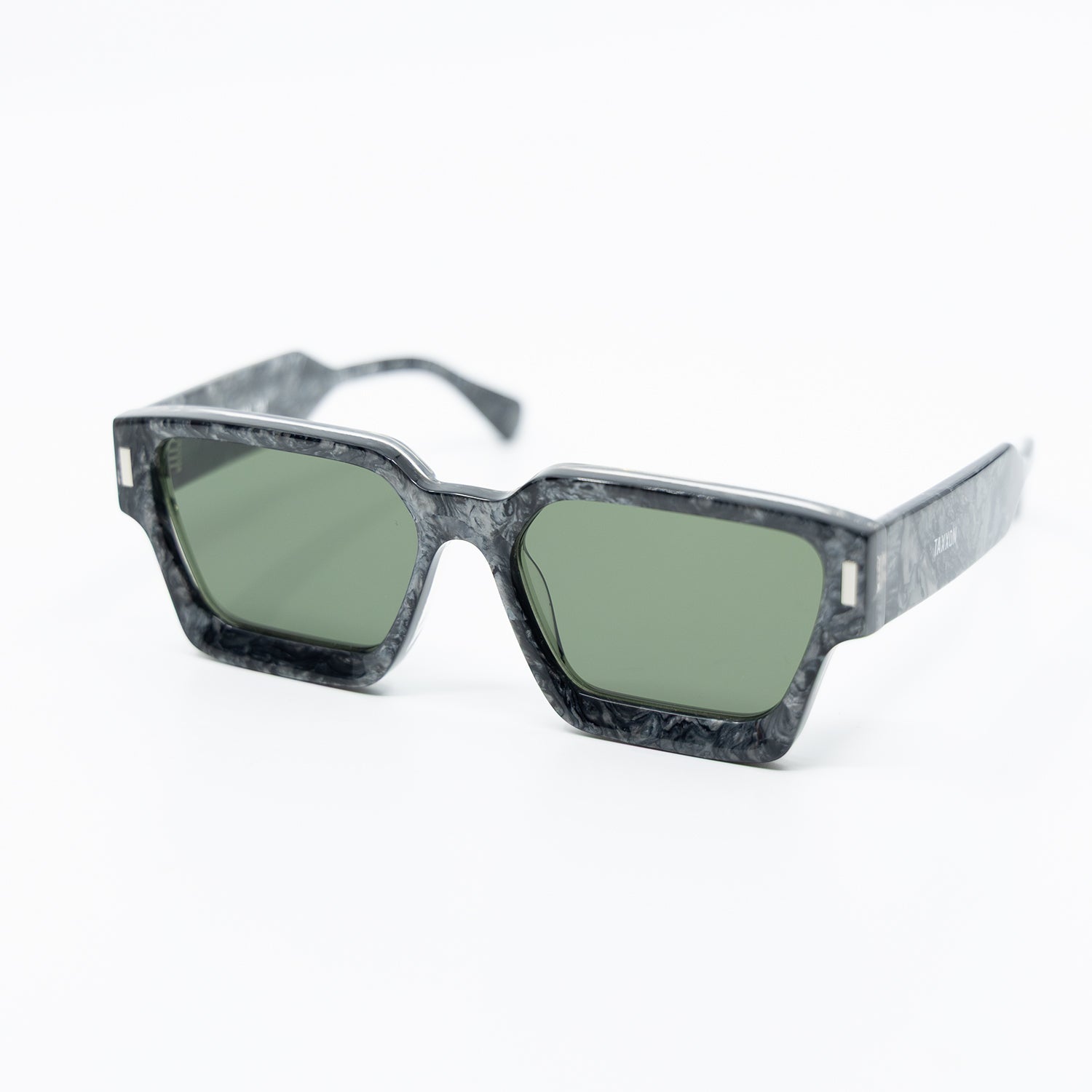 008 Sunglasses with Marble Frame & Green Lens