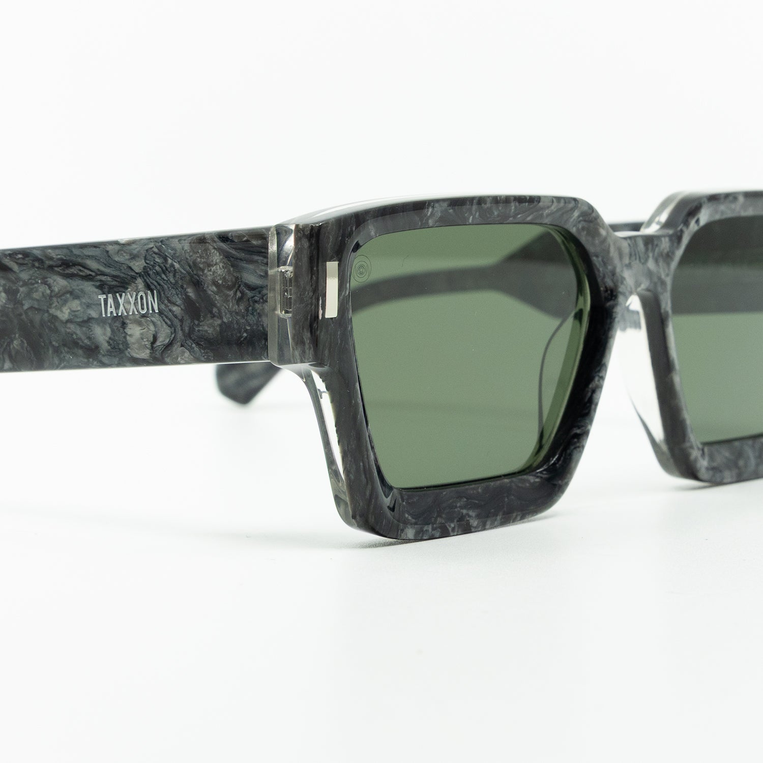 008 Sunglasses with Marble Frame & Green Lens