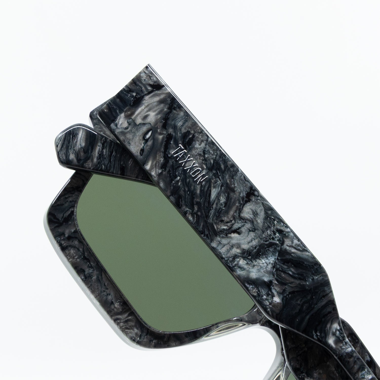 008 Sunglasses with Marble Frame & Green Lens