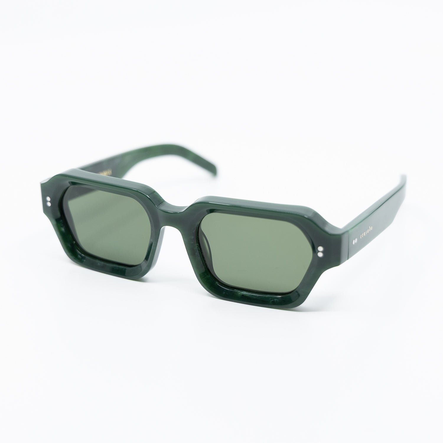 925 Sunglasses with Olive Frame & Green Lens