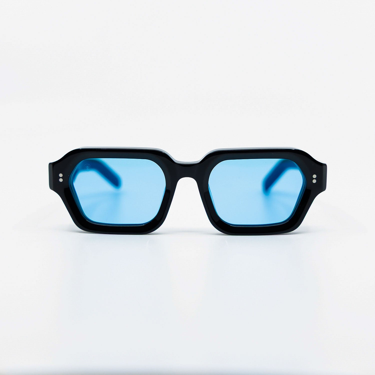925 Sunglasses with Black Frame & Light Blue Lens