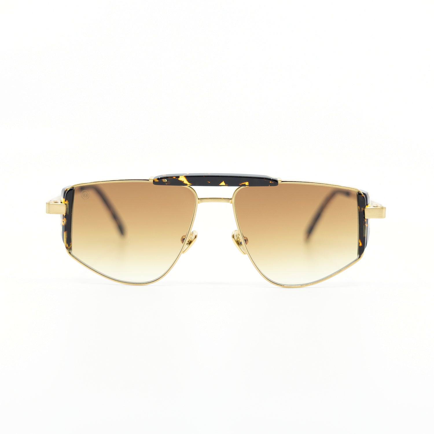 Five-O Sunglasses with Havana Frame & Brown Lens