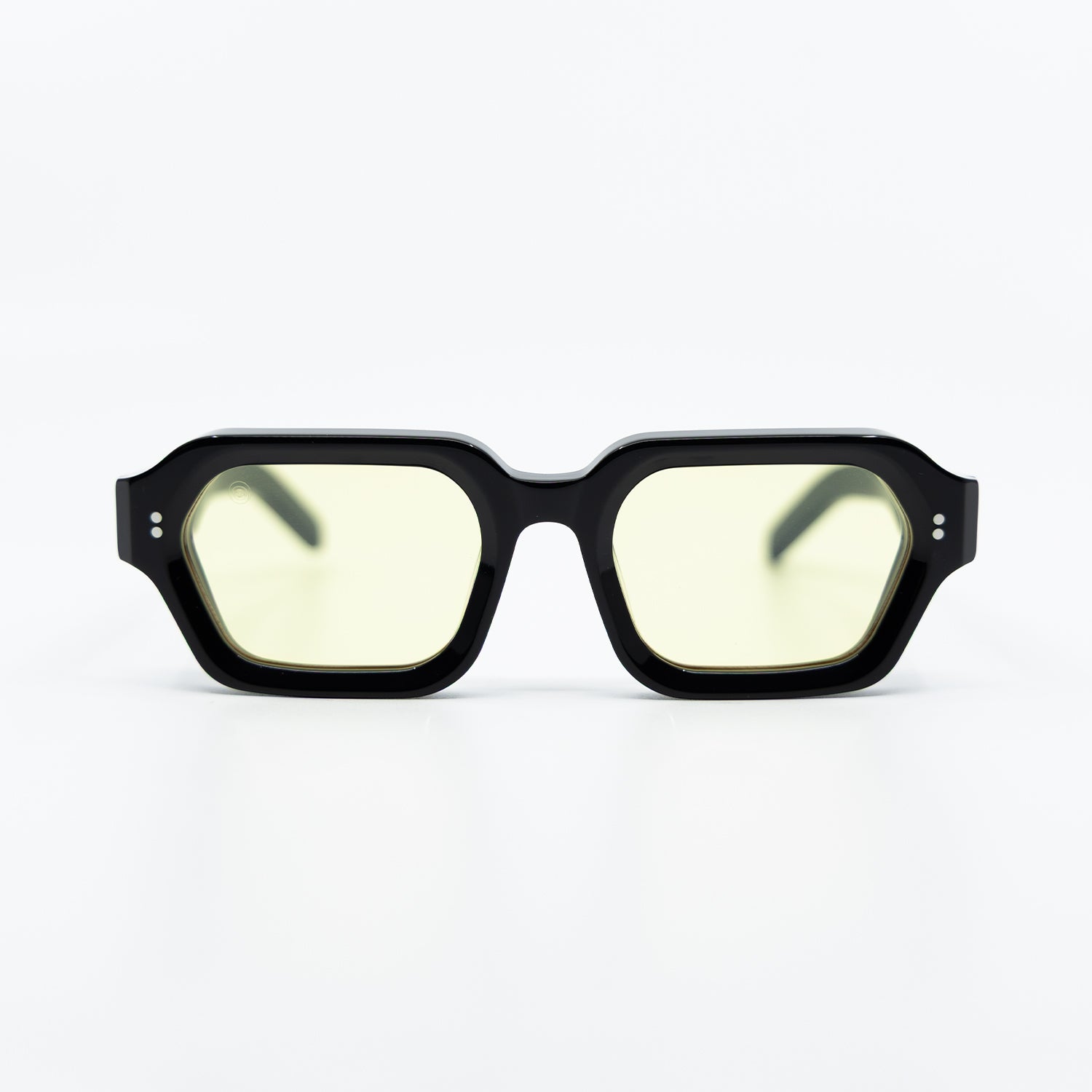 925 Sunglasses with Black Frame & Yellow  Lens