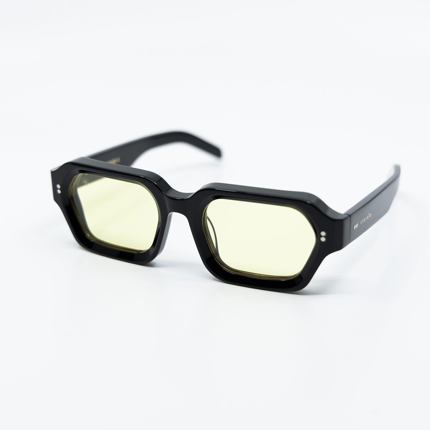 925 Sunglasses with Black Frame & Yellow  Lens