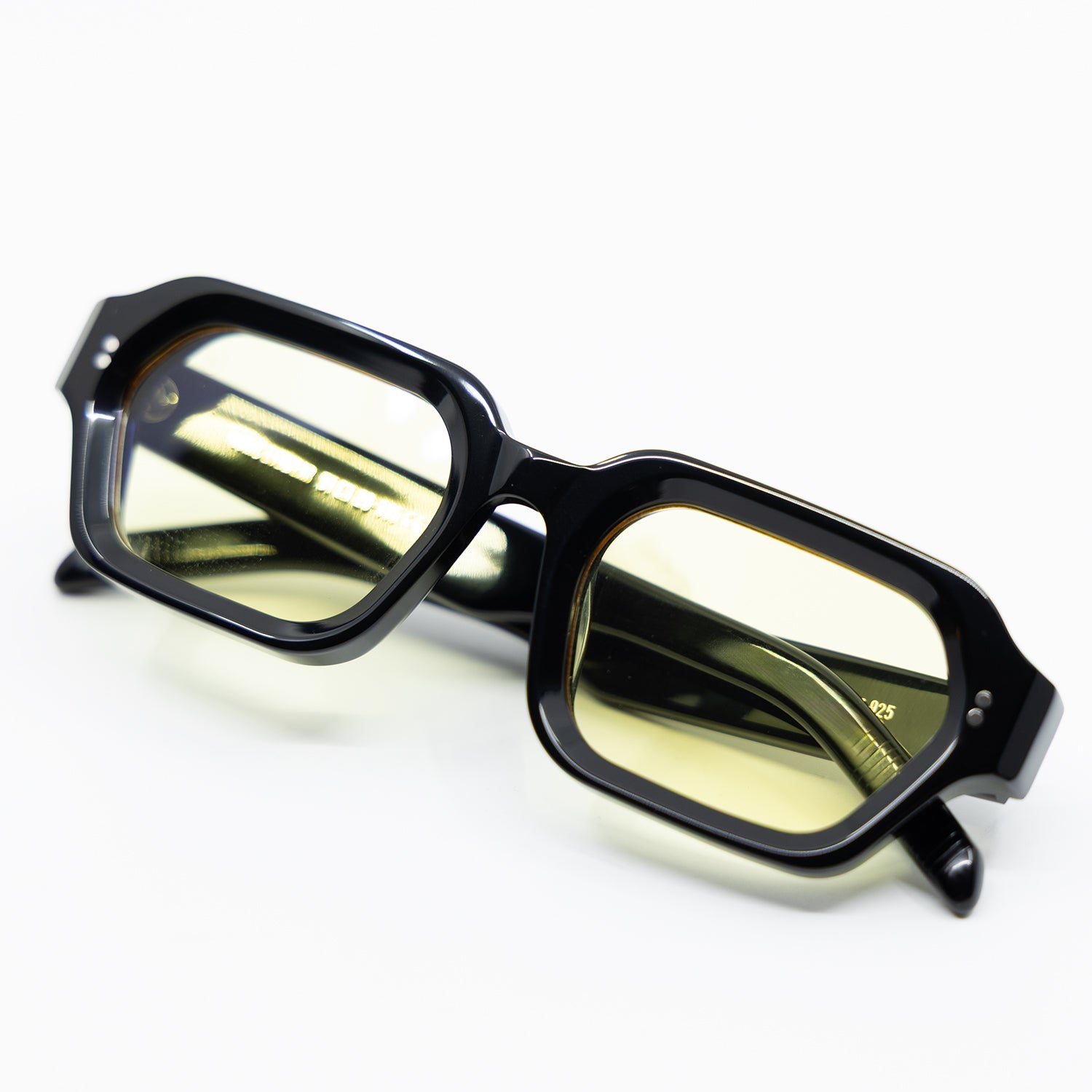 925 Sunglasses with Black Frame & Yellow  Lens