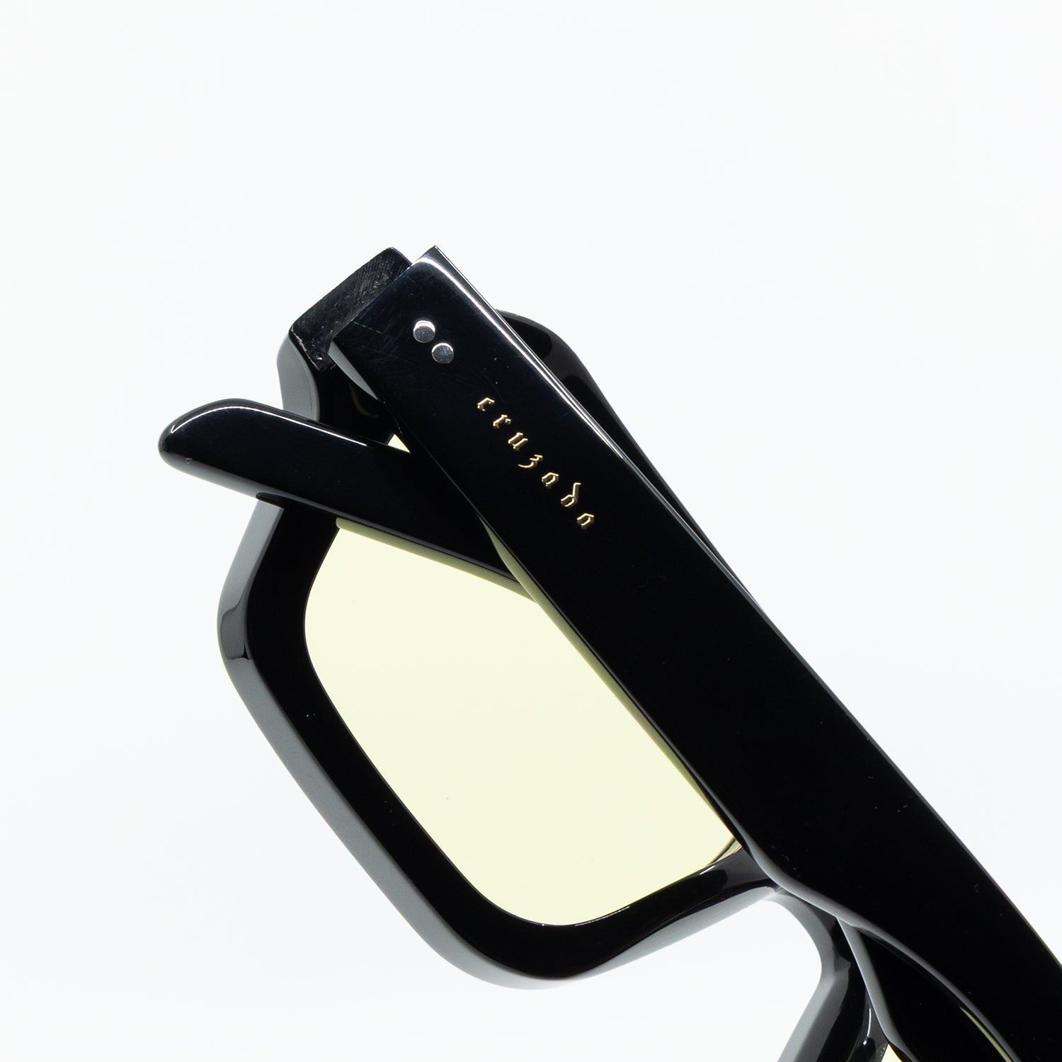 925 Sunglasses with Black Frame & Yellow  Lens
