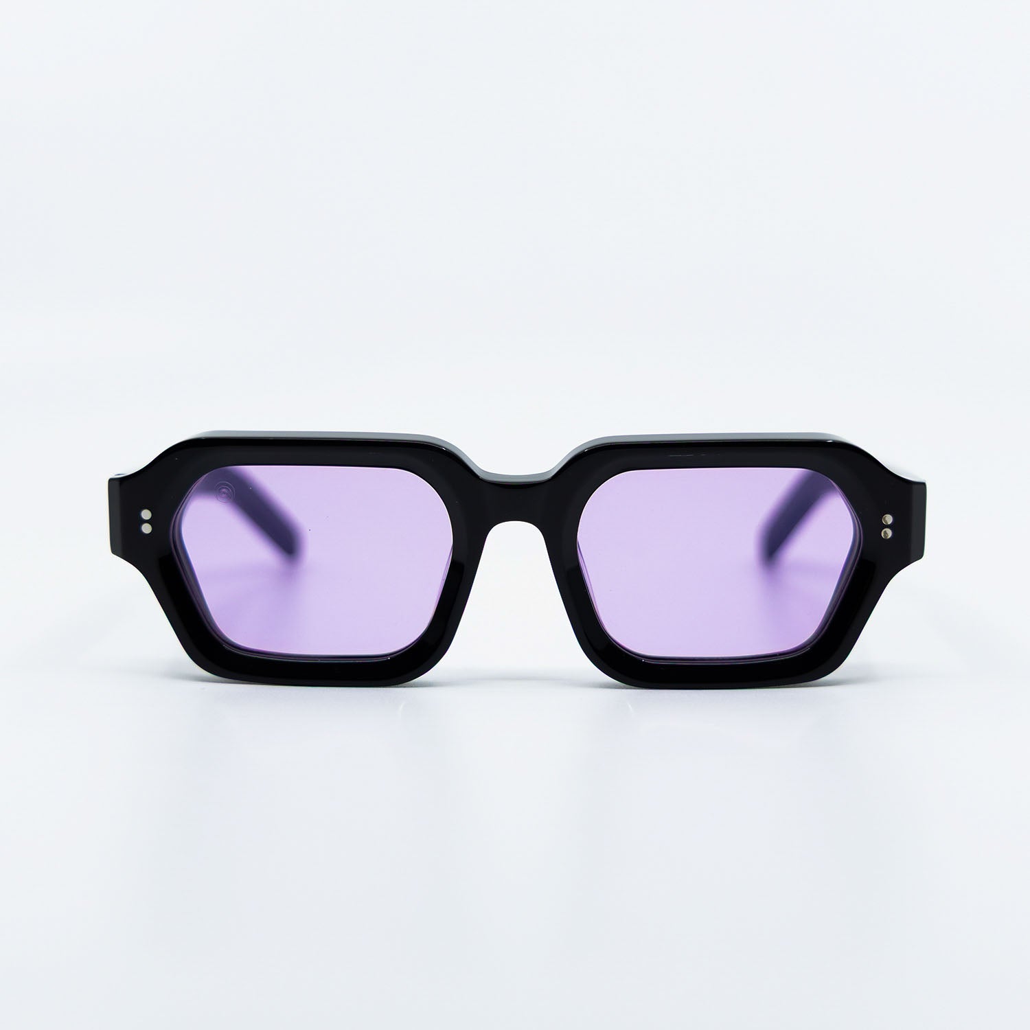 925 Sunglasses with Black Frame & Purple Lens