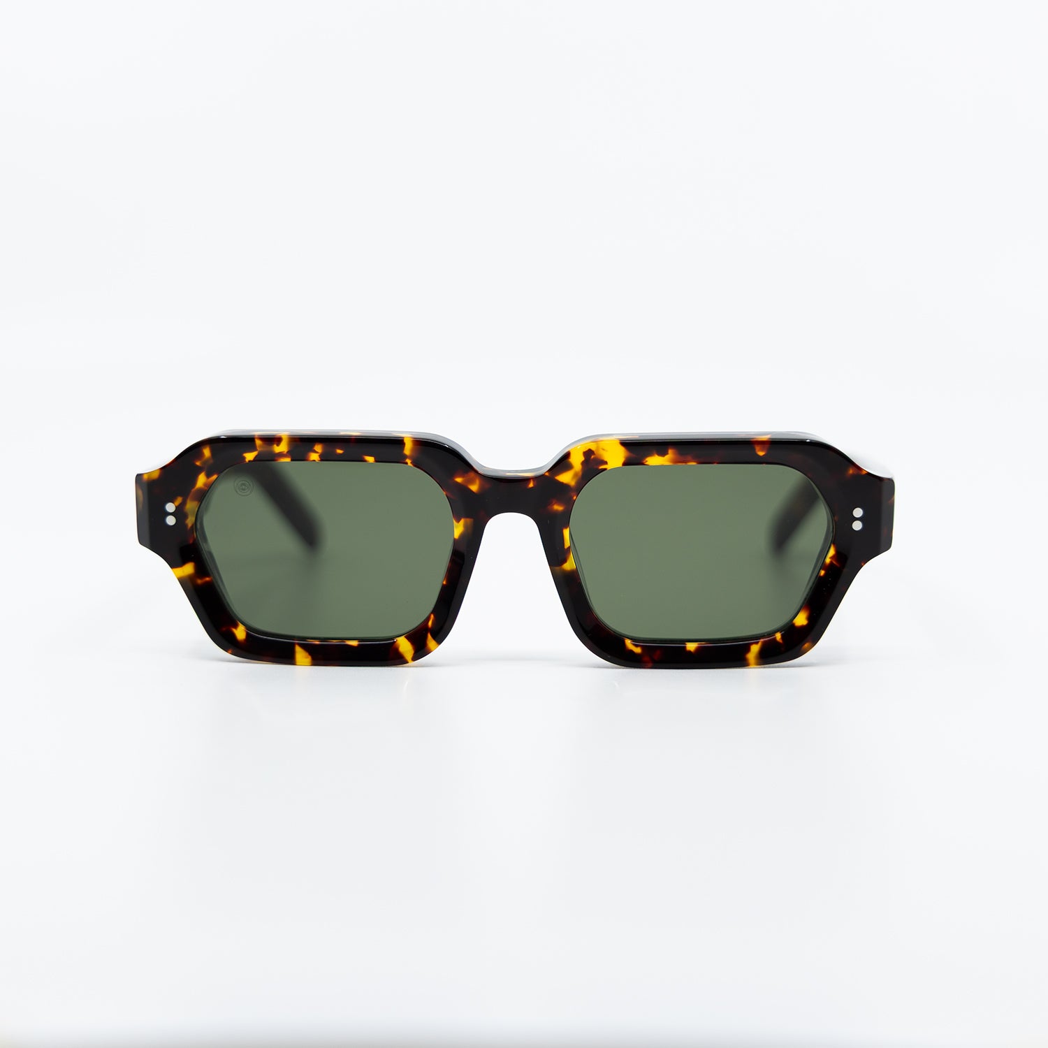 925 Sunglasses with Havana Frame &  Green Lens