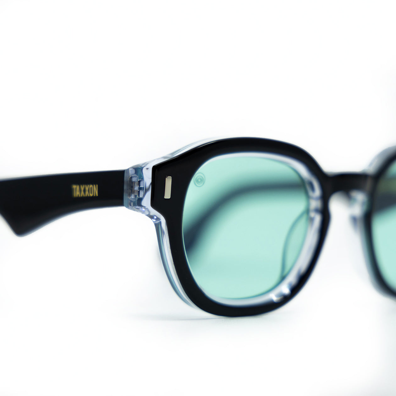 Tom Sunglasses with Black Frame Aqua Lens – TAXXON Eyewear