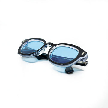 Tom Sunglasses with Black Frame & Light Blue Lens – TAXXON  display picture 1
