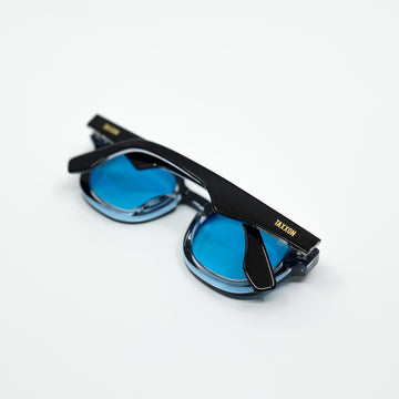 TOMS Black Frame Sunglasses with Light Blue Pouch Tom Sunglasses with Black Frame & Light Blue Lens – TAXXON  main image 4