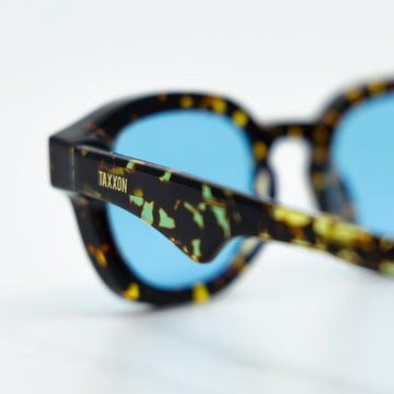 Tom Sunglasses with Tortoise Frame & Light Blue Lens  display picture 1