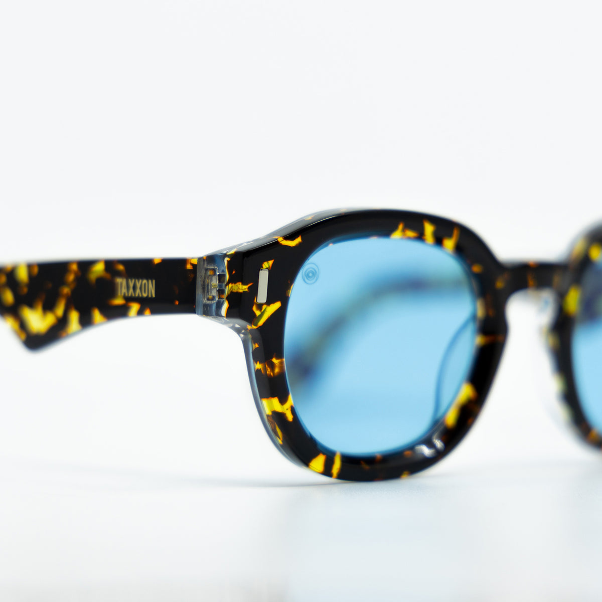 Tom Sunglasses with Tortoise Frame & Light Blue Lens  display picture 3