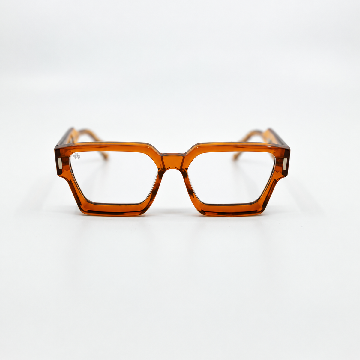 008 Amber optical frame by Taxxon — front view
