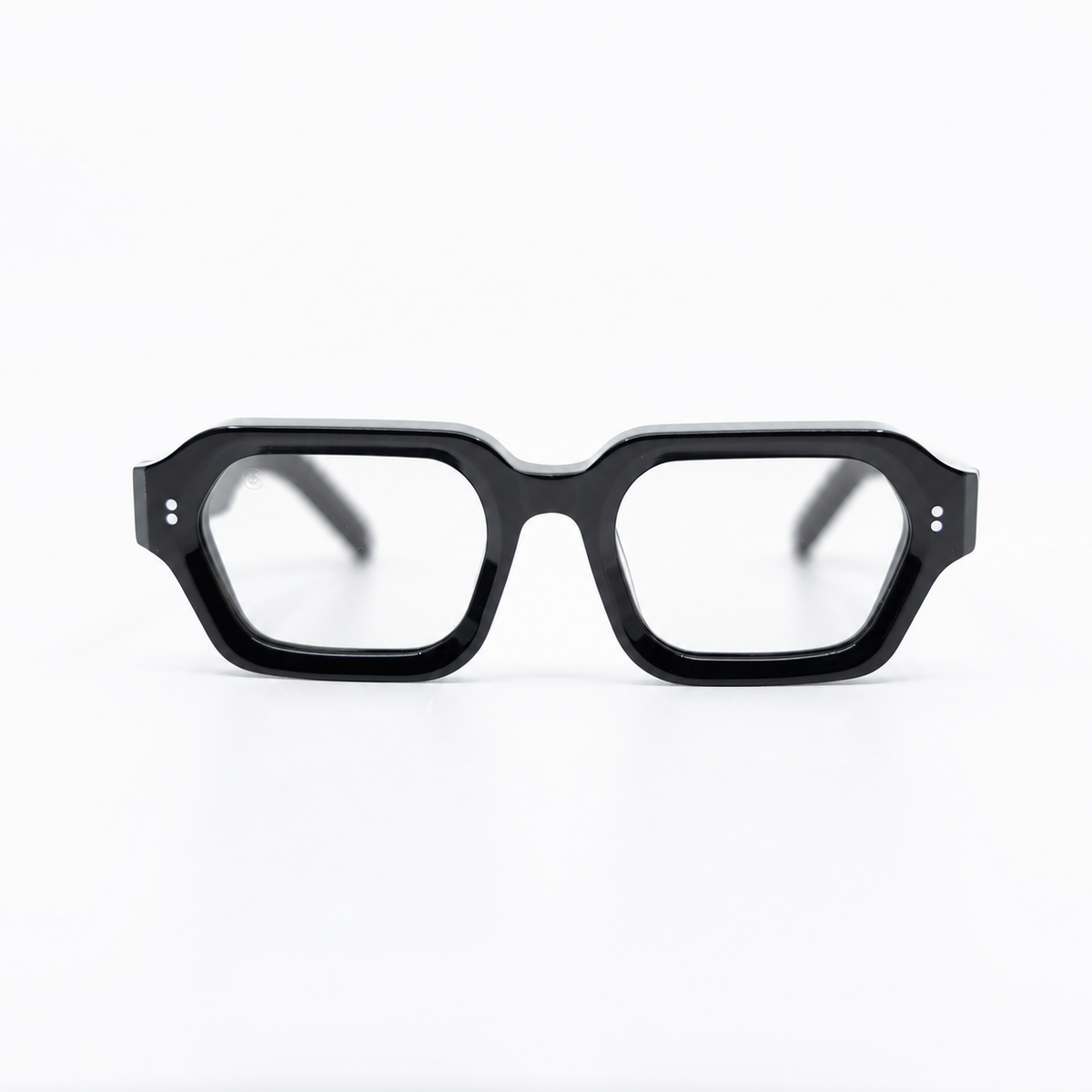 .925 Black optical frame by Taxxon — front view