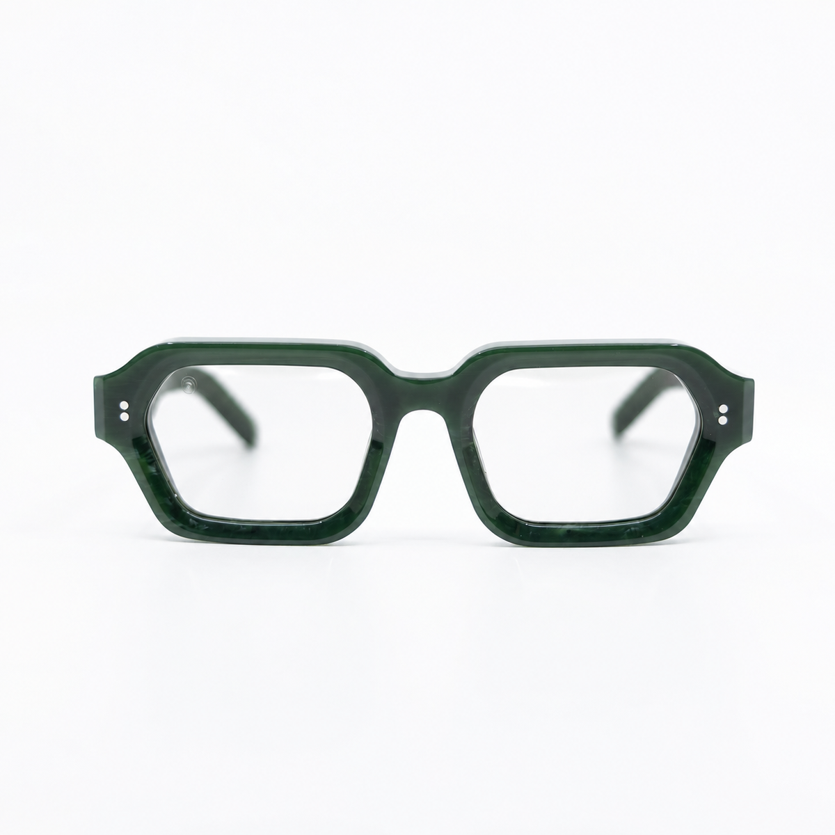 .925 Olive optical frame by Taxxon — front view