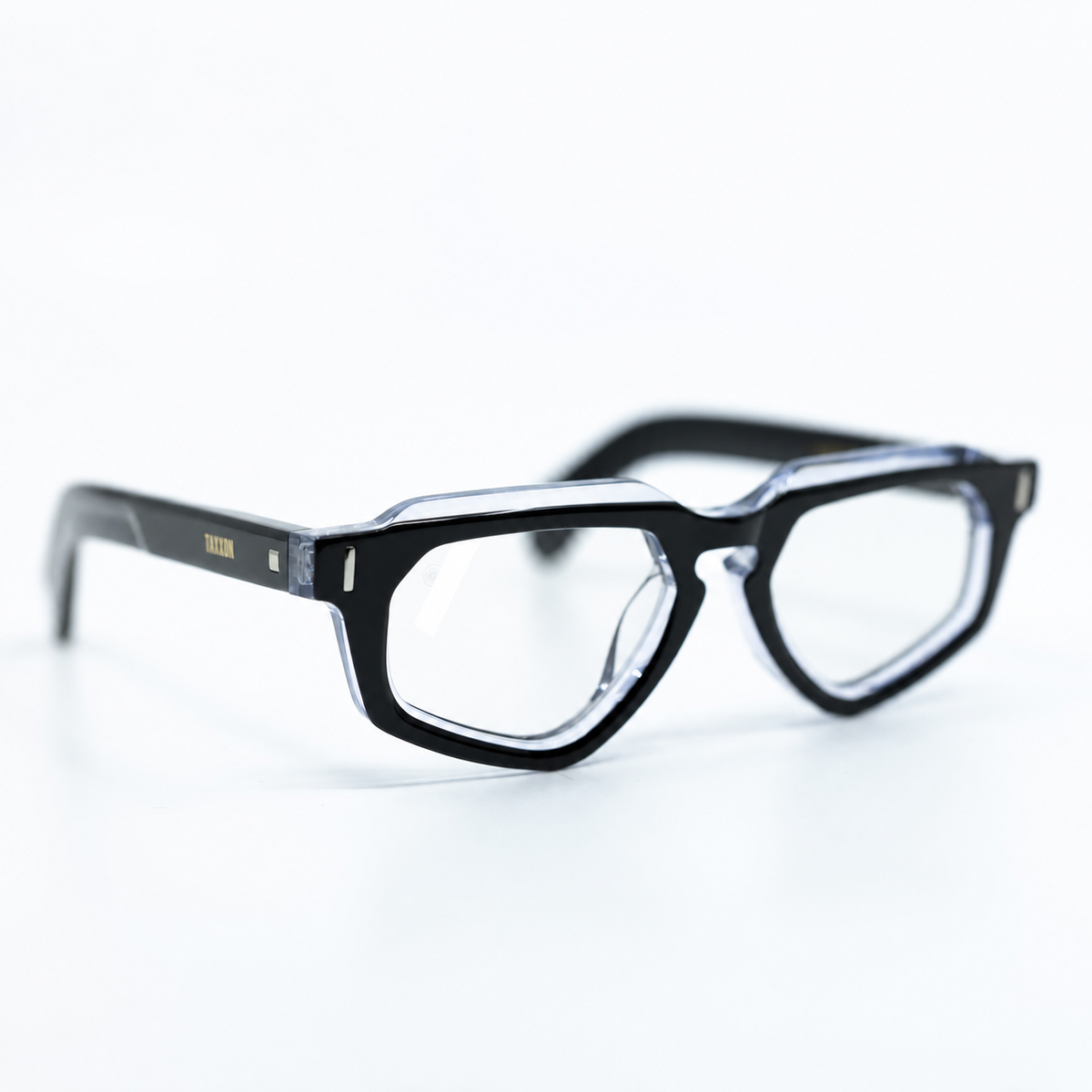 Avitio Black optical frame by Taxxon — 45° view