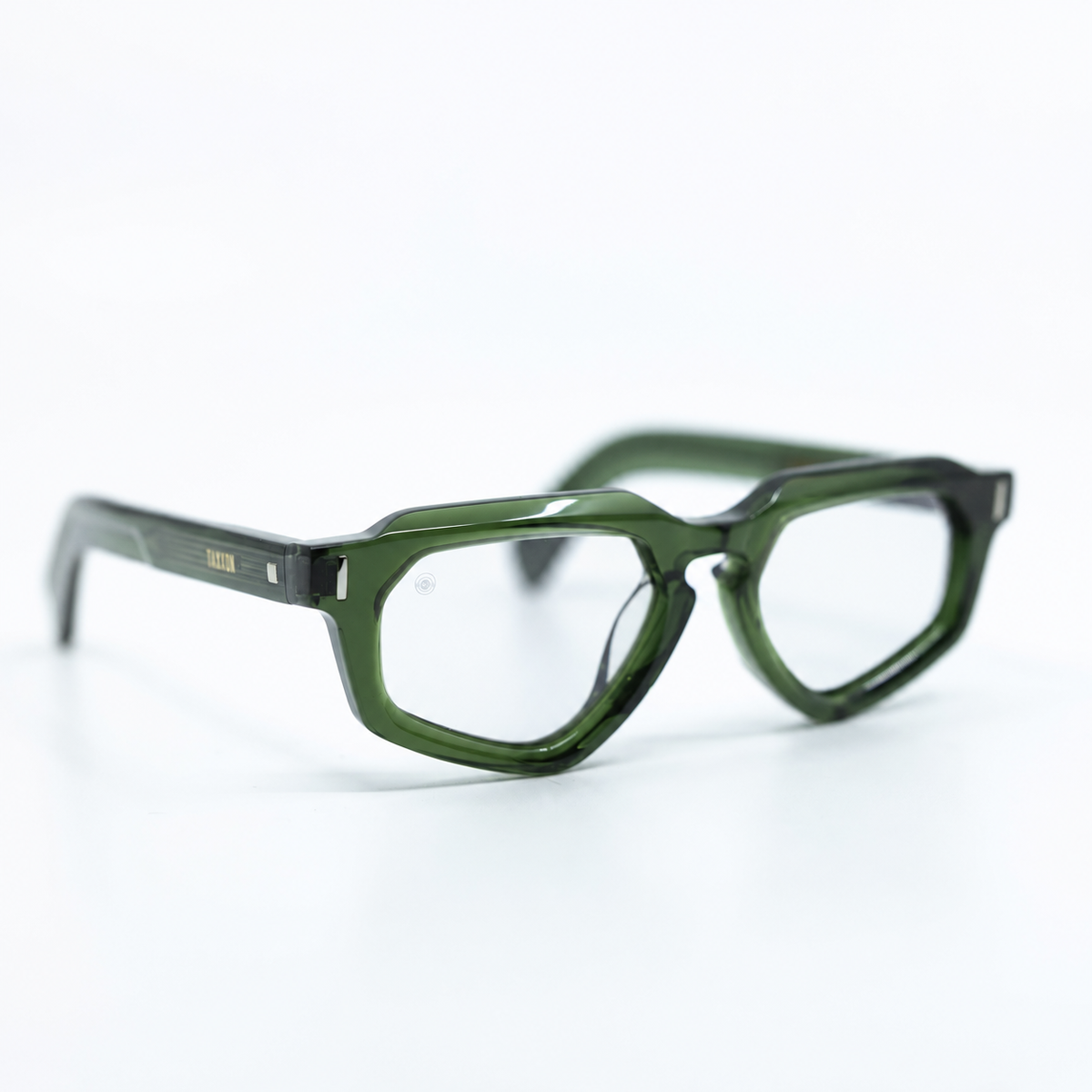 Avitio Olive optical frame by Taxxon — 45° view
