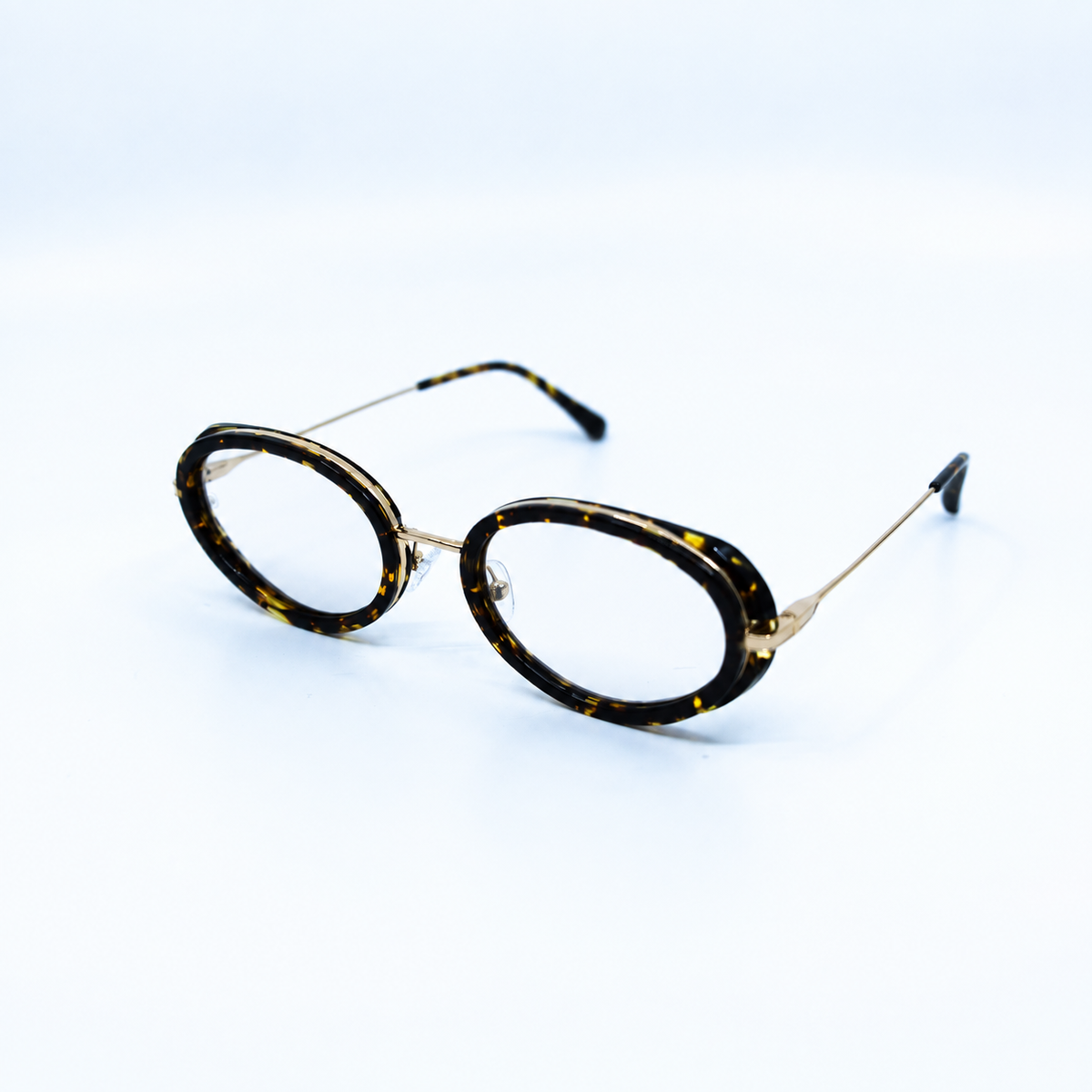 Gala Havana optical frame by Taxxon — 45° view