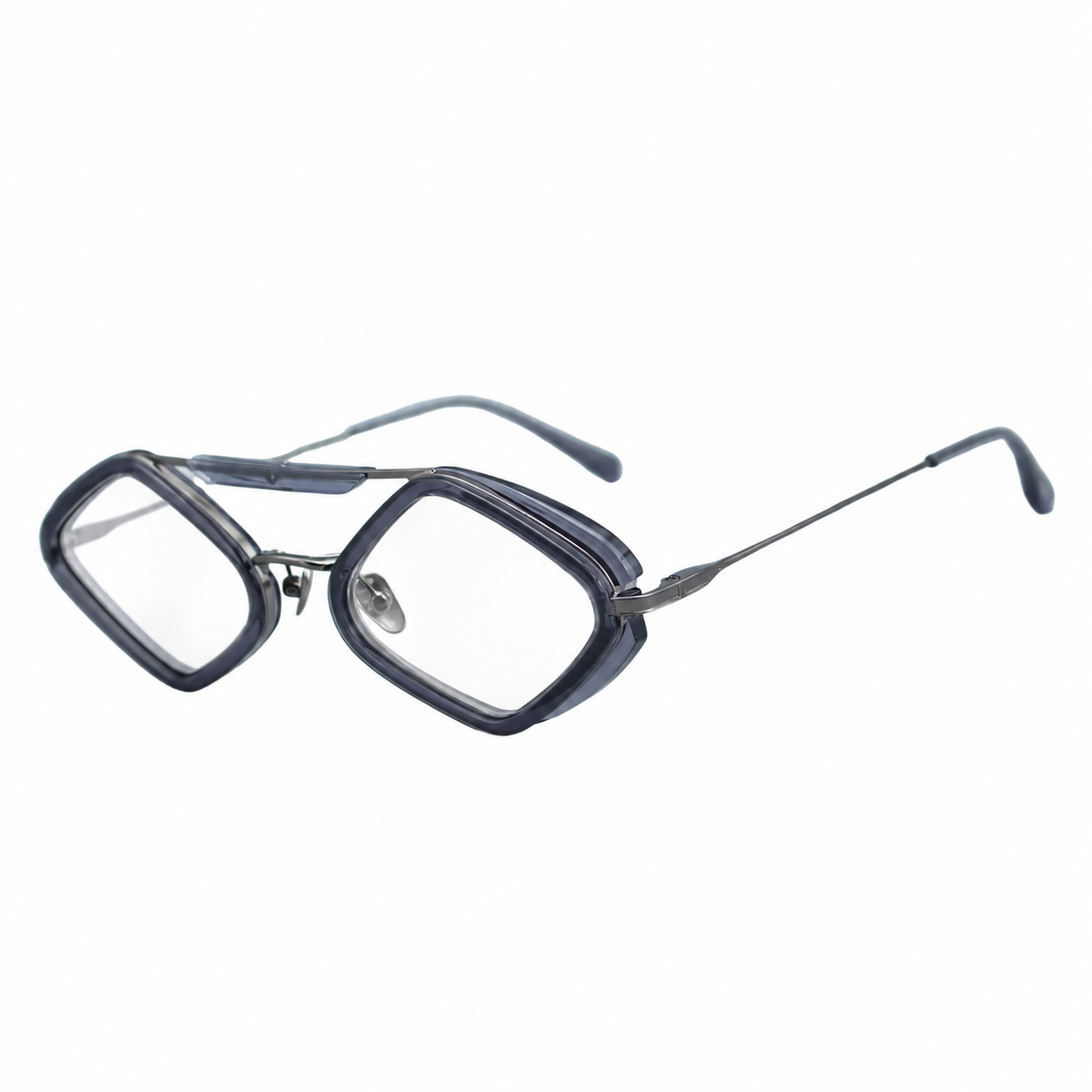 Milo Ash optical frame by Taxxon — 45° view