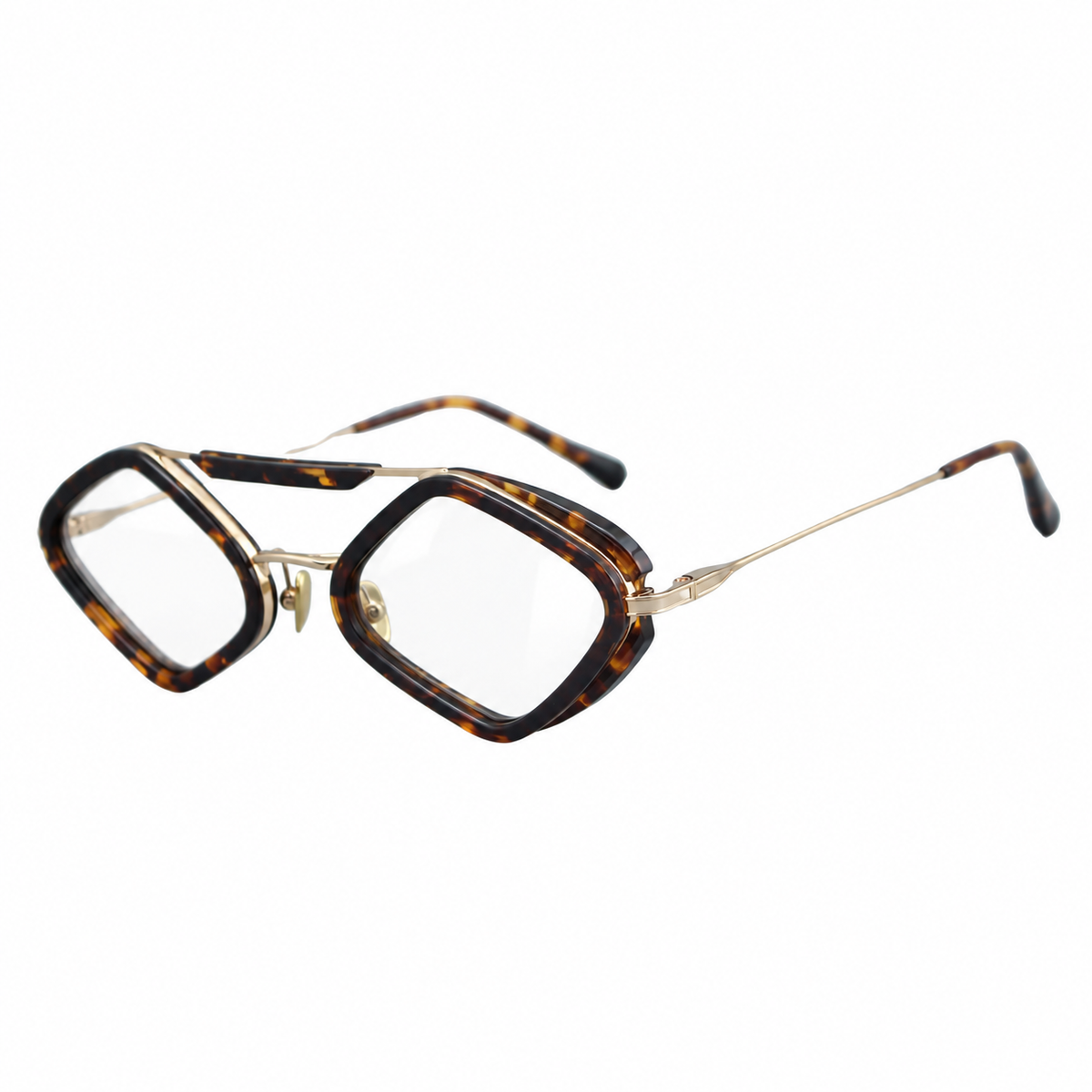 Milo Havana optical frame by Taxxon — 45° view