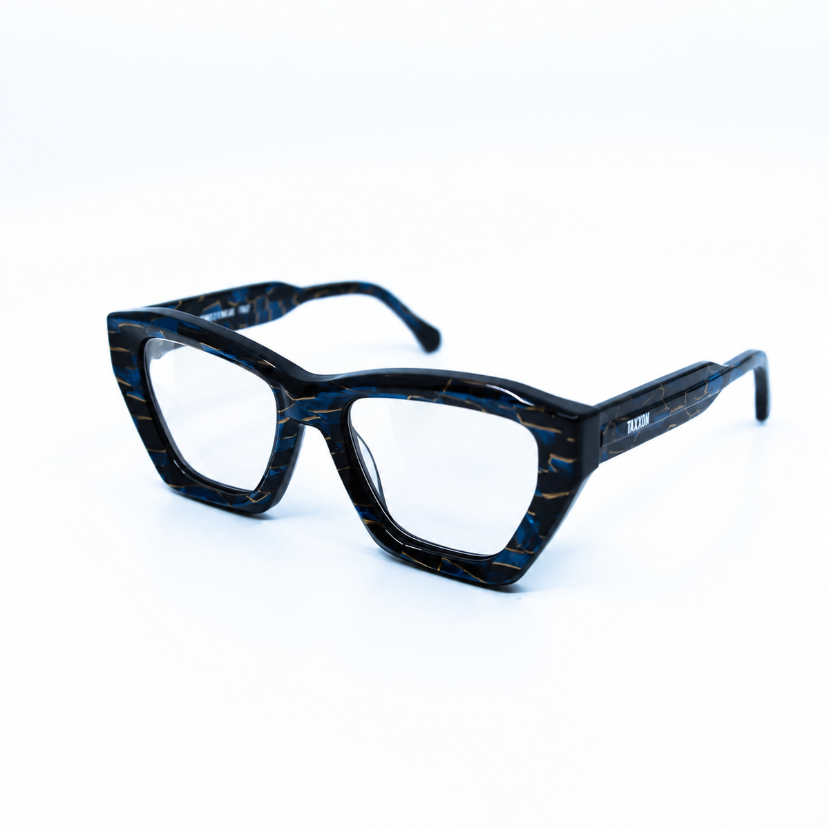 Osca Azurite optical frame by Taxxon — 45° view