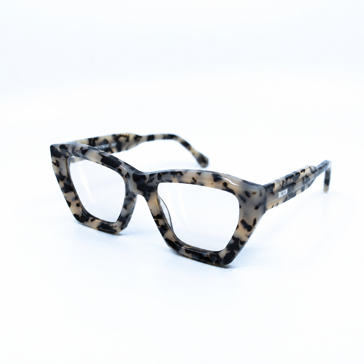 Osca Cream optical frame by Taxxon — 45° view