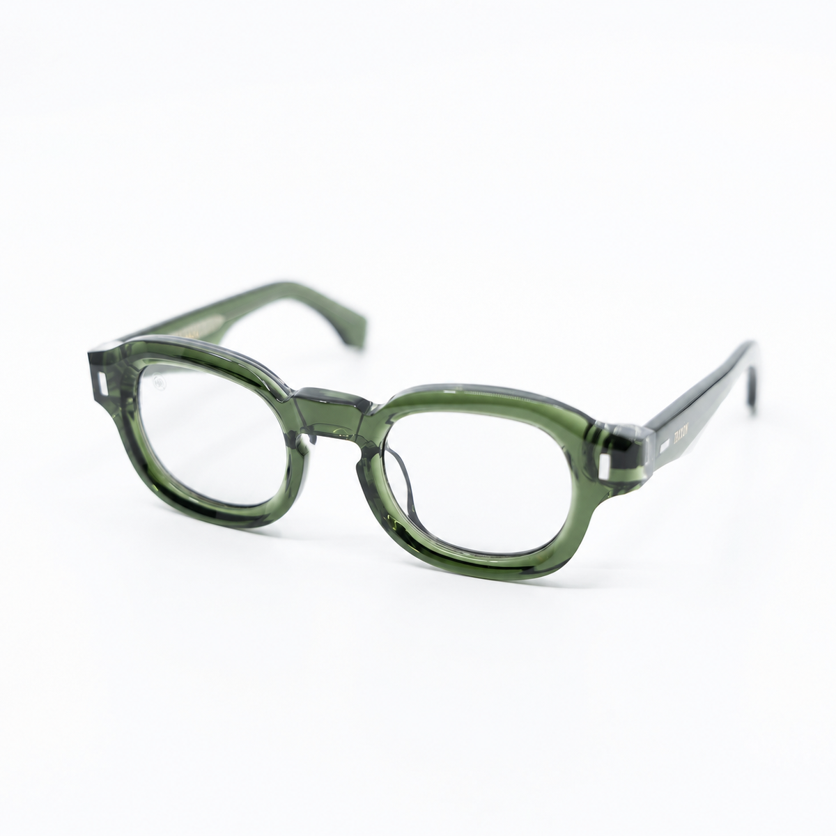 Tom Olive optical frame by Taxxon — 45° view